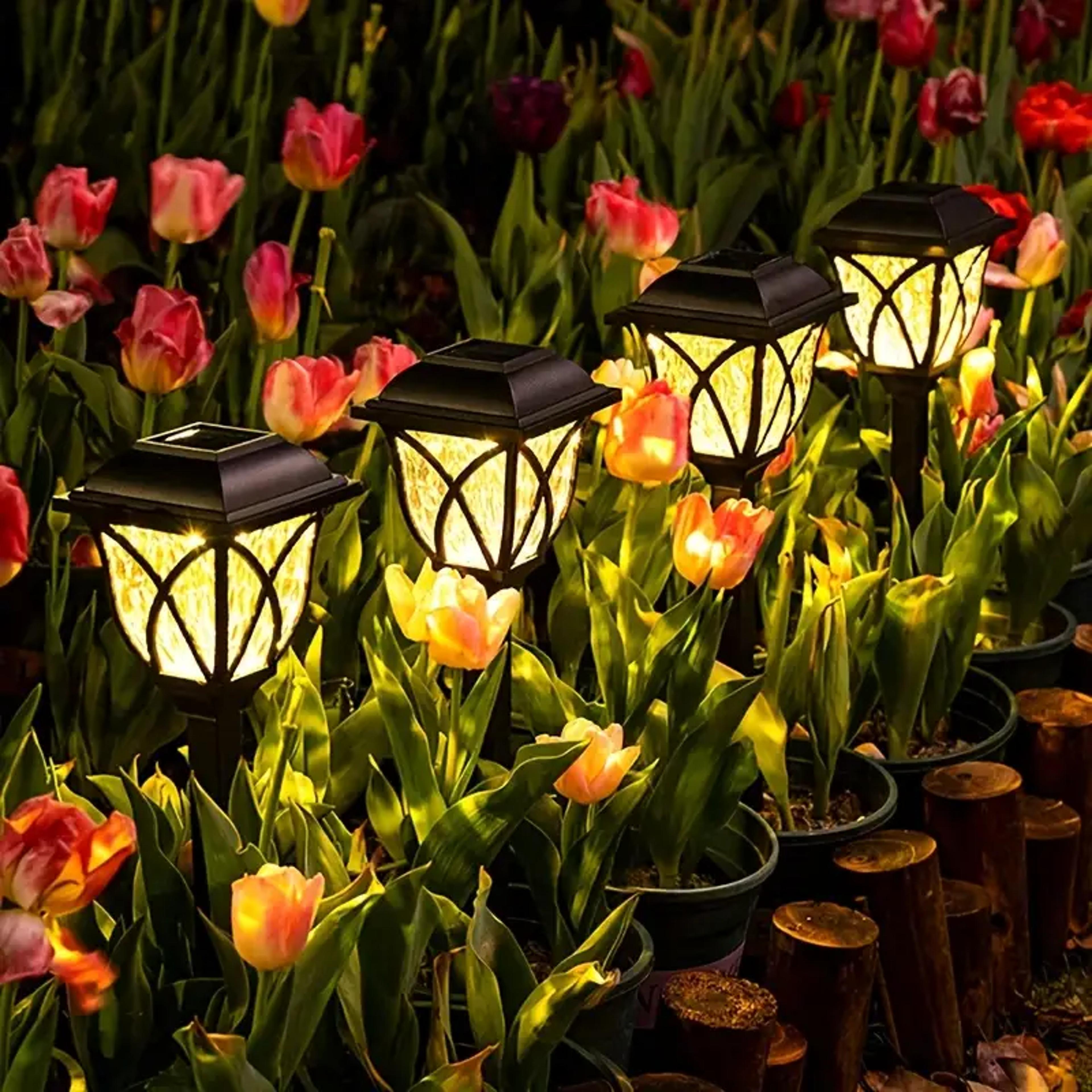outdoor waterproof landscape lights 12 solar channel lights, modern style design for garden pathway lawn courtyard