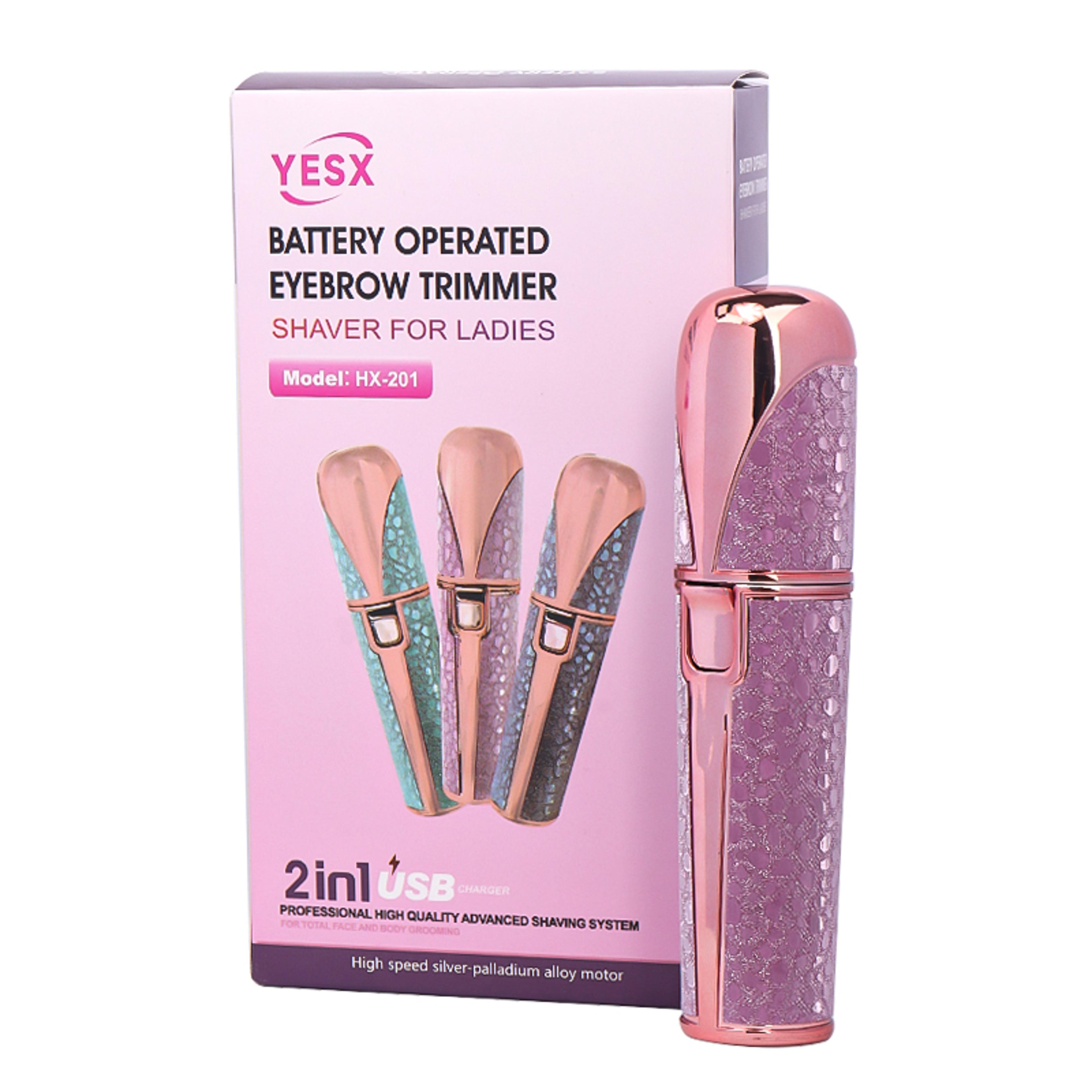 painless rechargeable facial hair removal & eyebrow shaver, face, lips, body razor with built-in led light usb