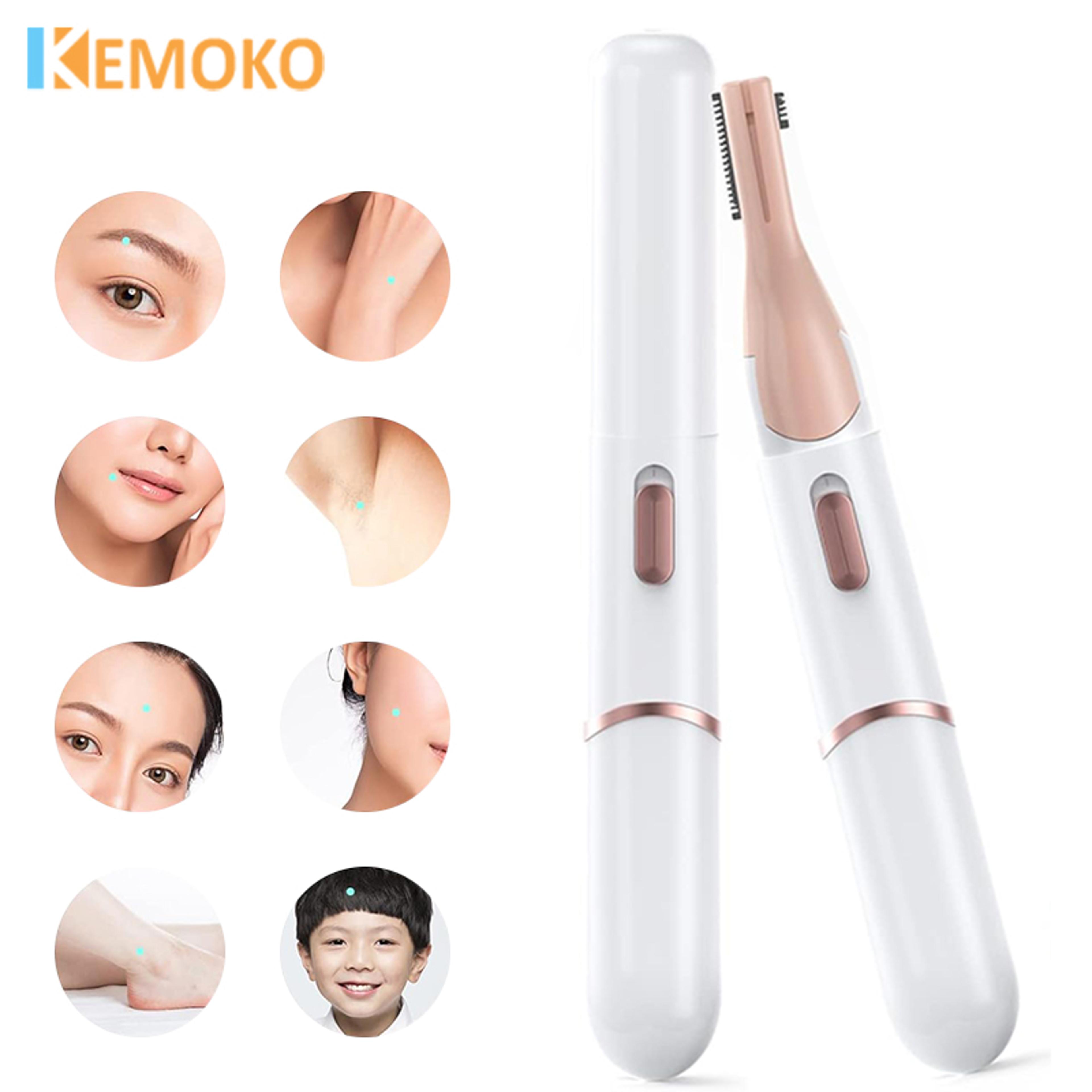 usb charging electric eyebrow trimmer, portable womens face hair remover & body shaver for smooth grooming care