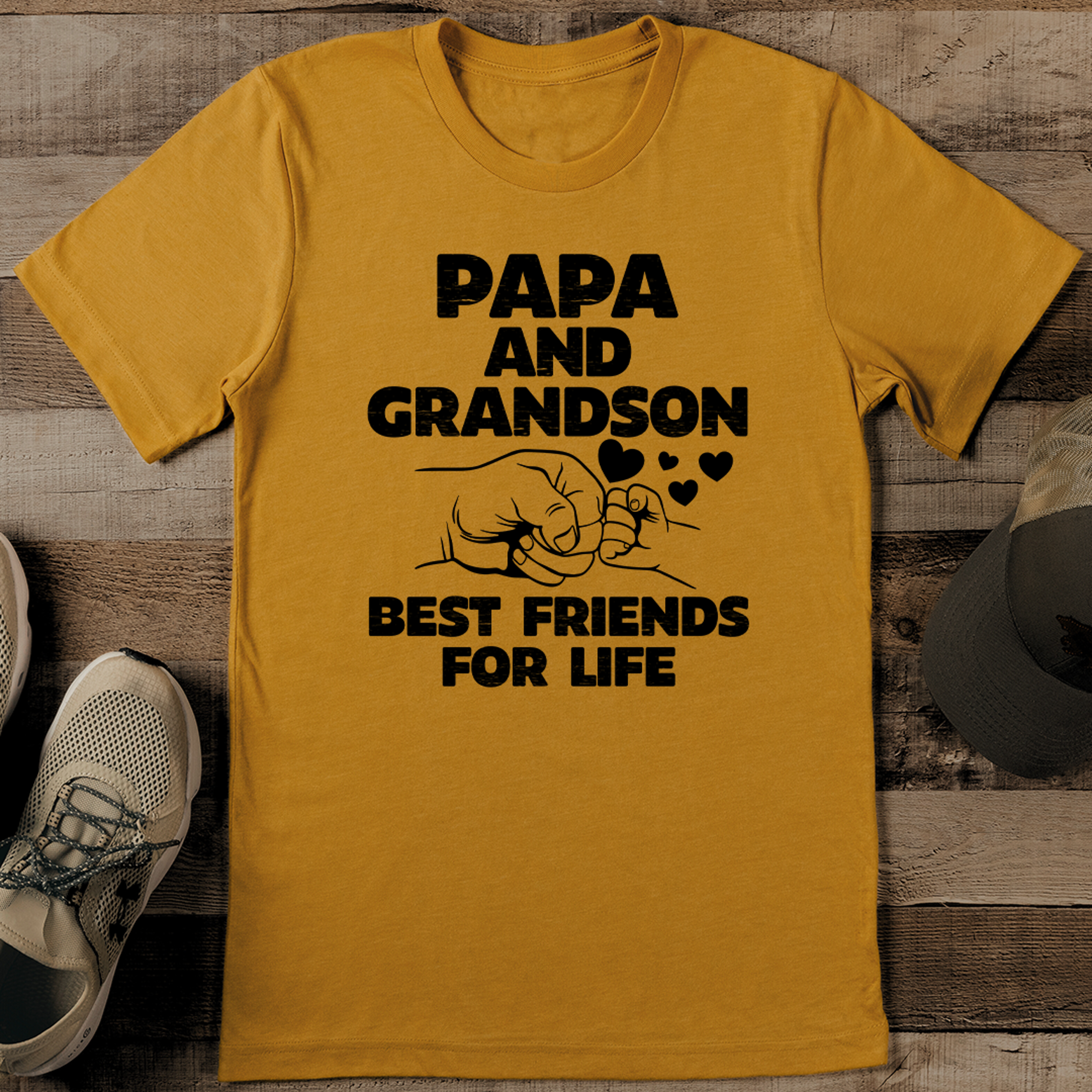 papa and grandson best friends for life tee