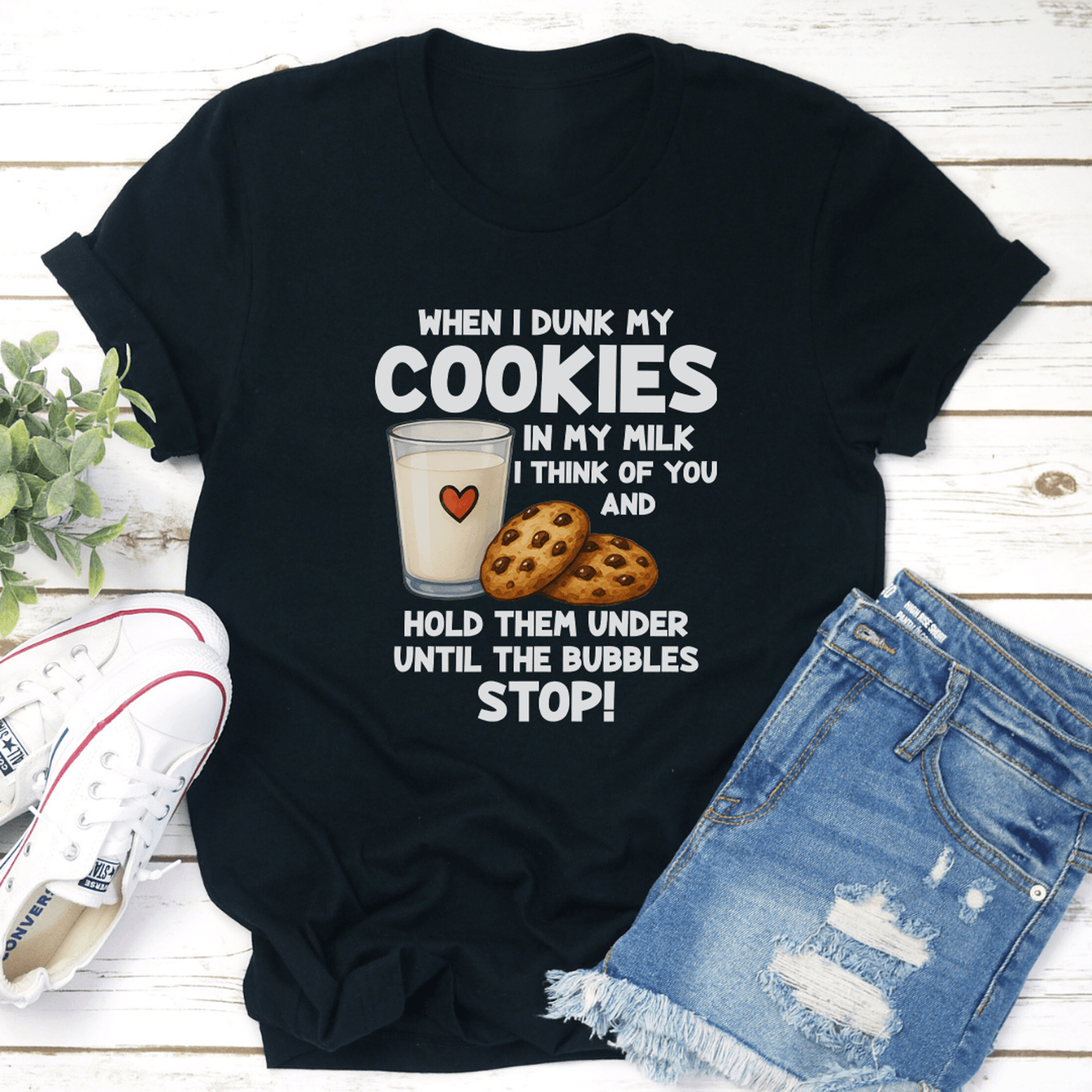 when i dunk my coolies in my milk i think of you tee