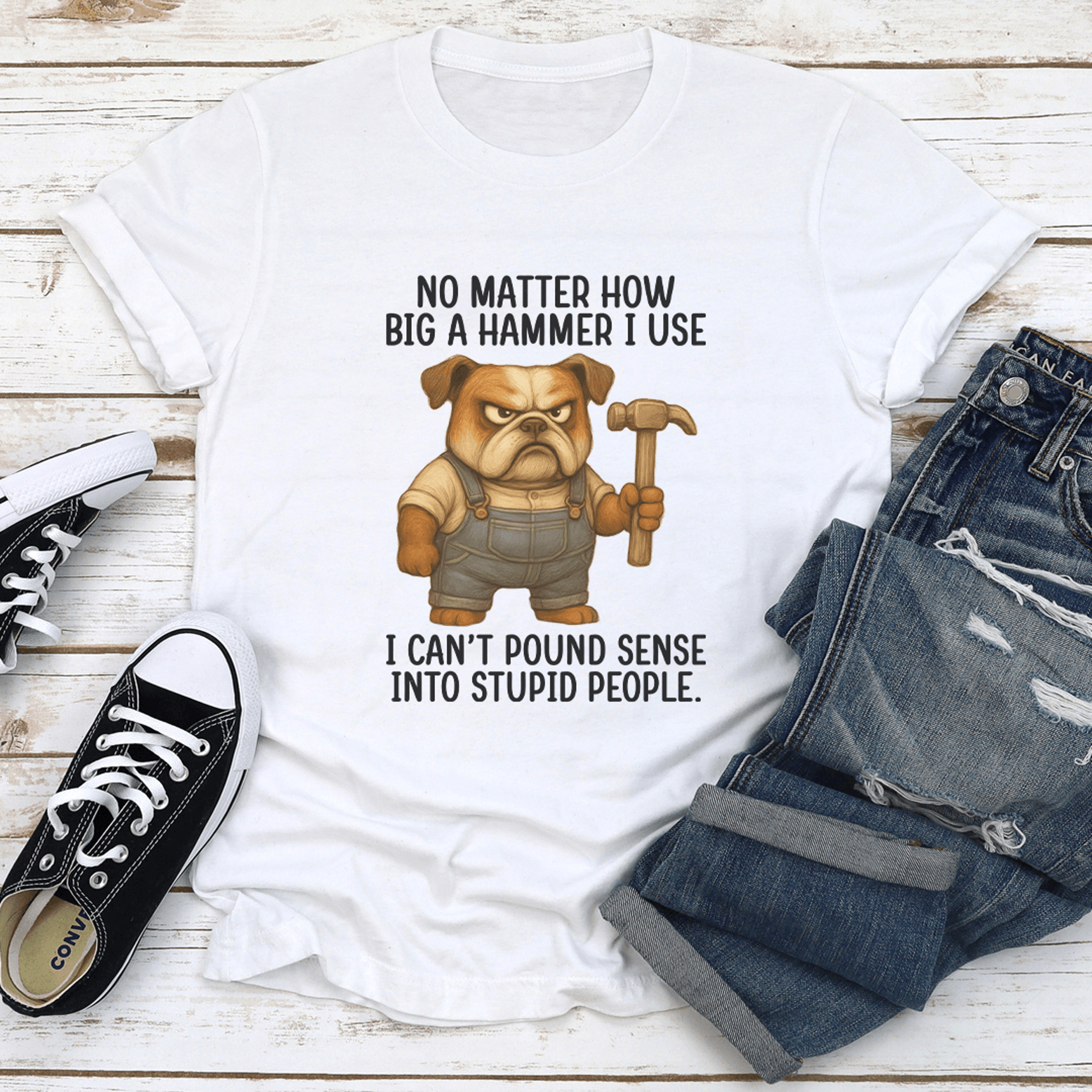 no matter how big a hammer i use tee