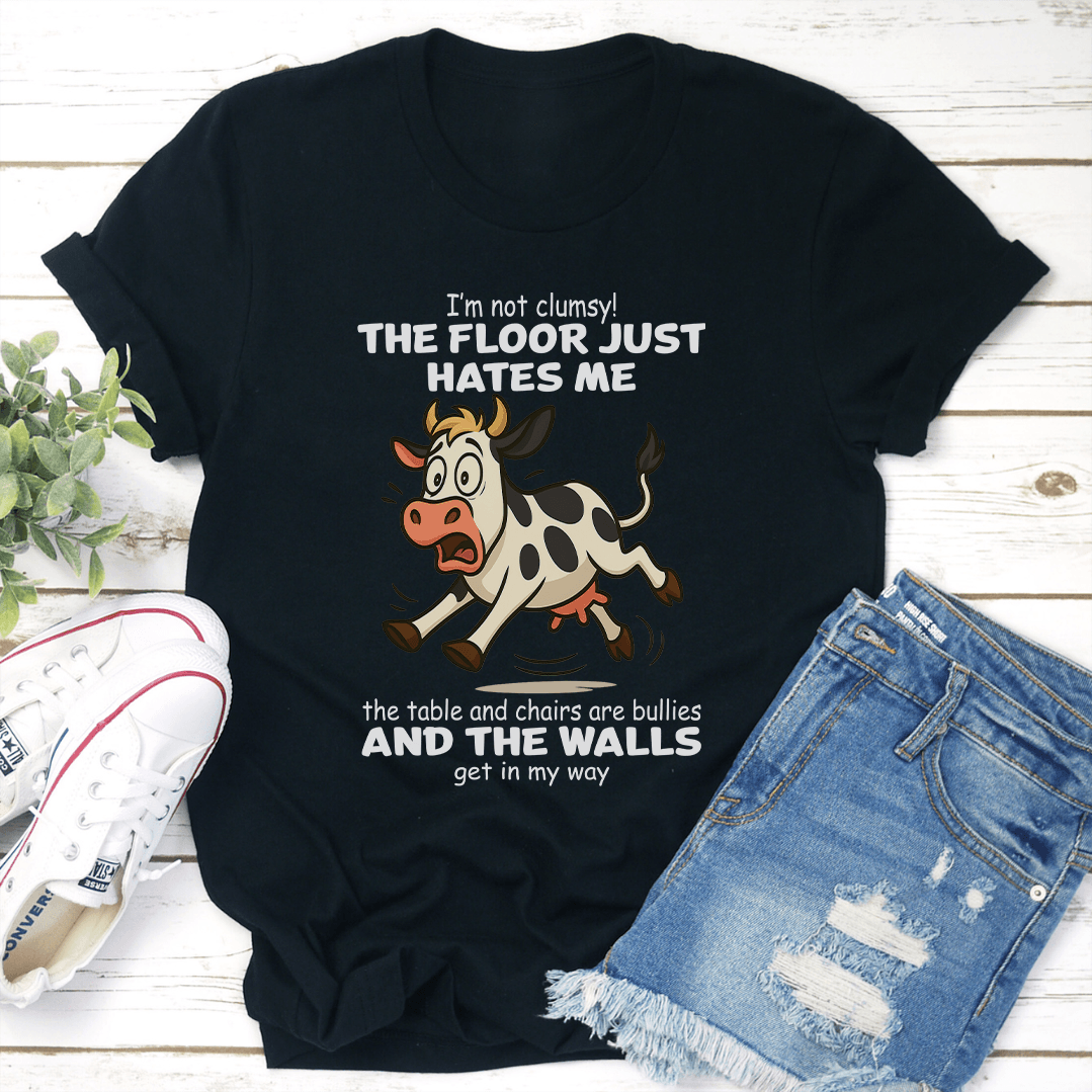 i'm not clumsy the floor just hates me the table tee