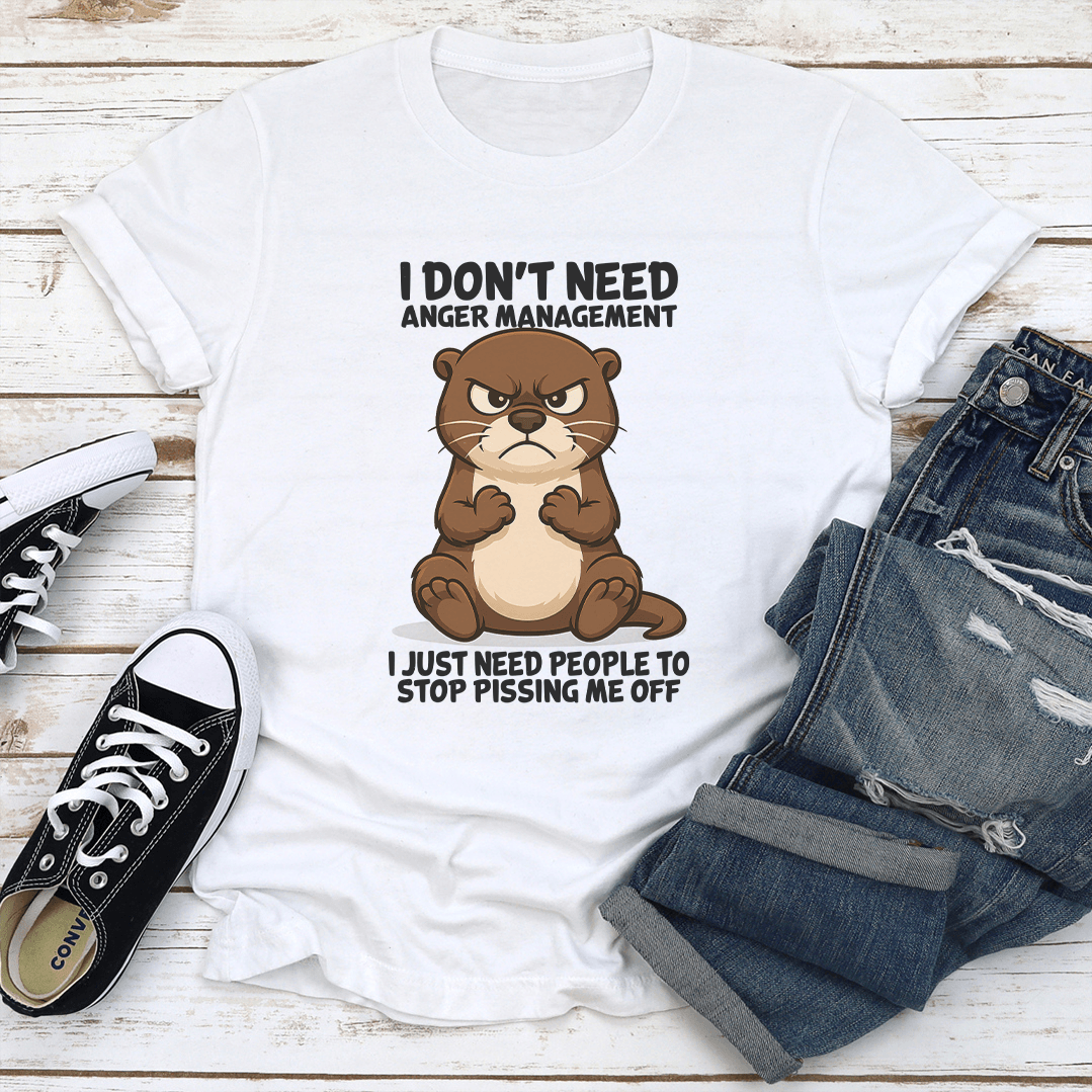 i don't need anger management i just need people to stop pissing me off tee