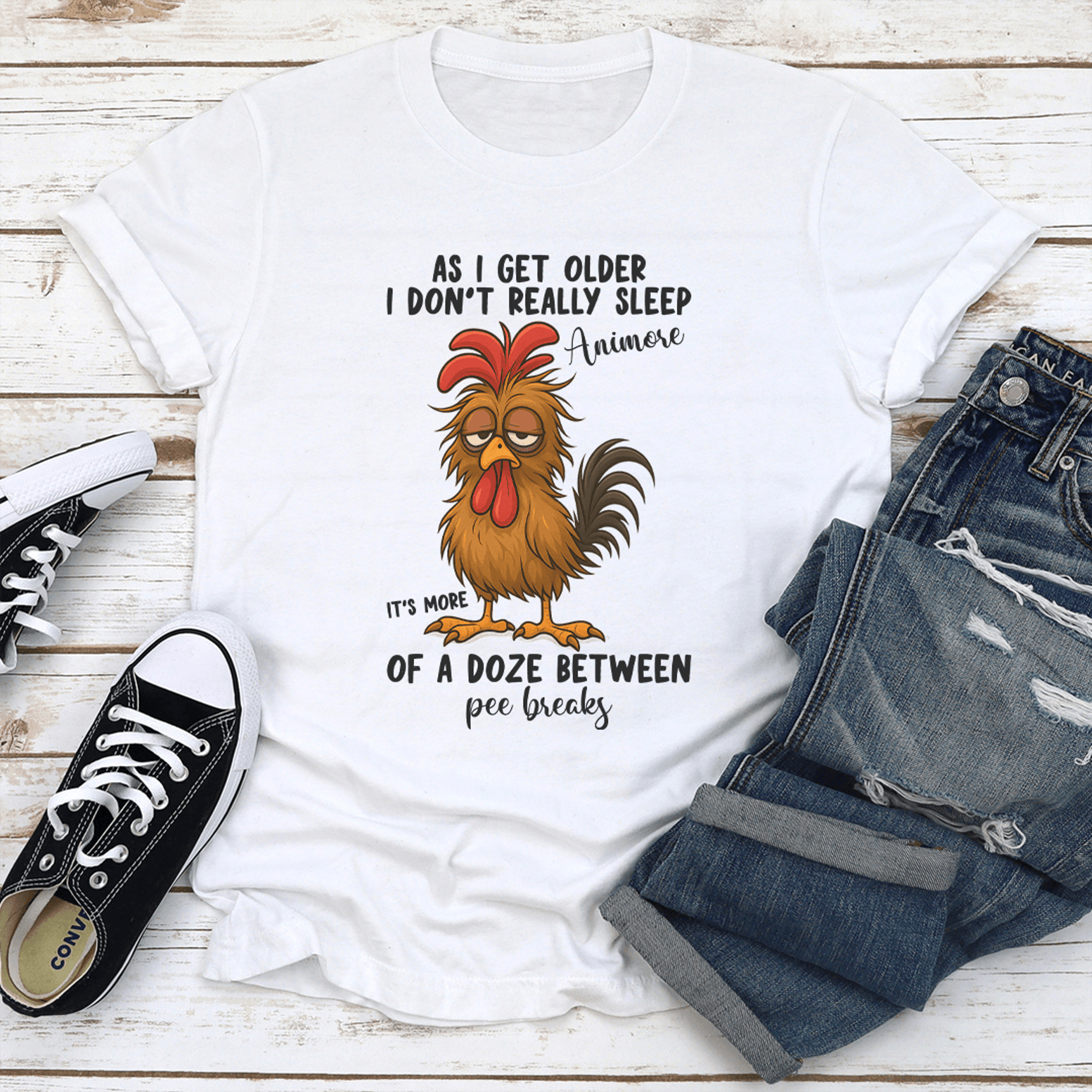 as i get older i don't really sleep animose tee