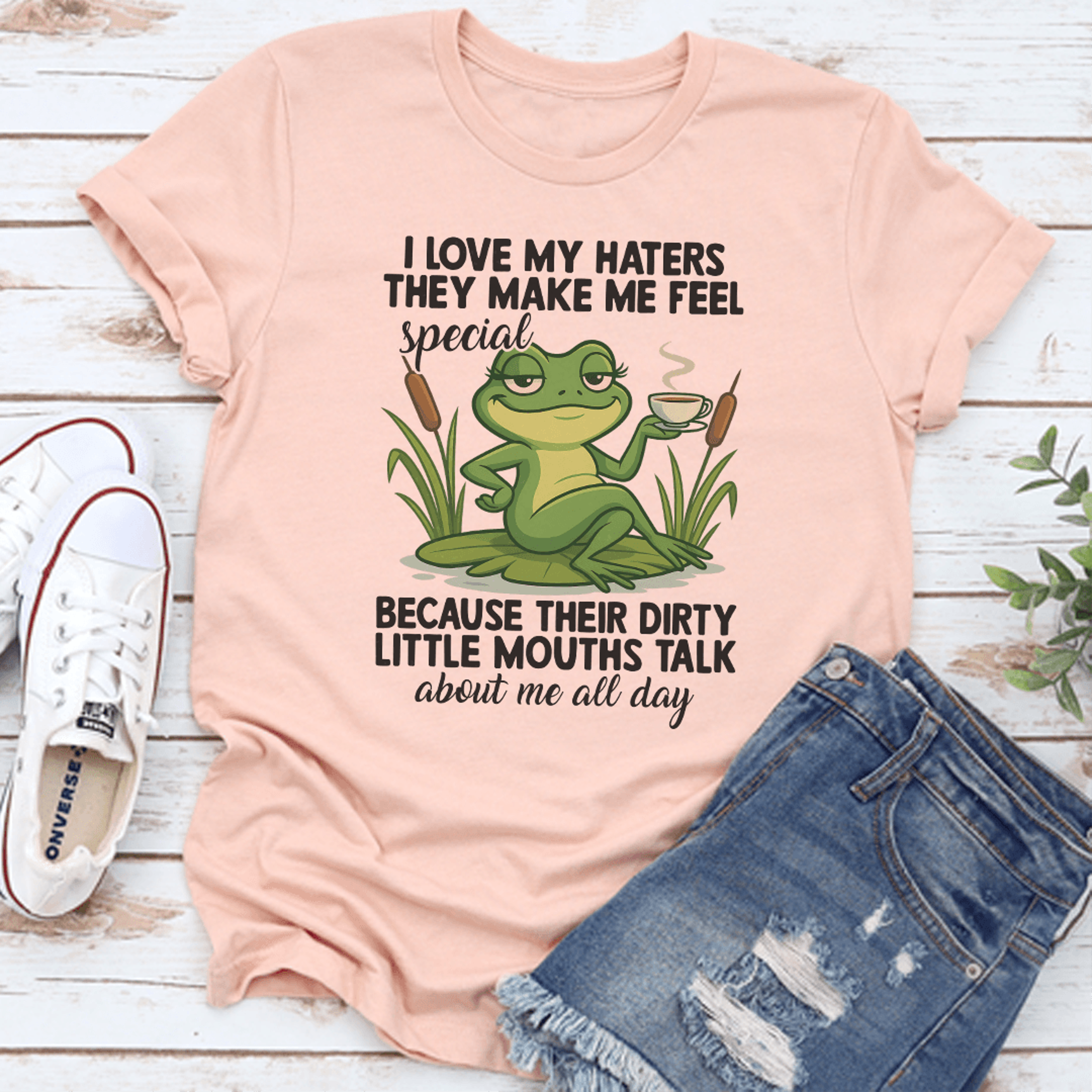 i love my haters the make me feel special tee
