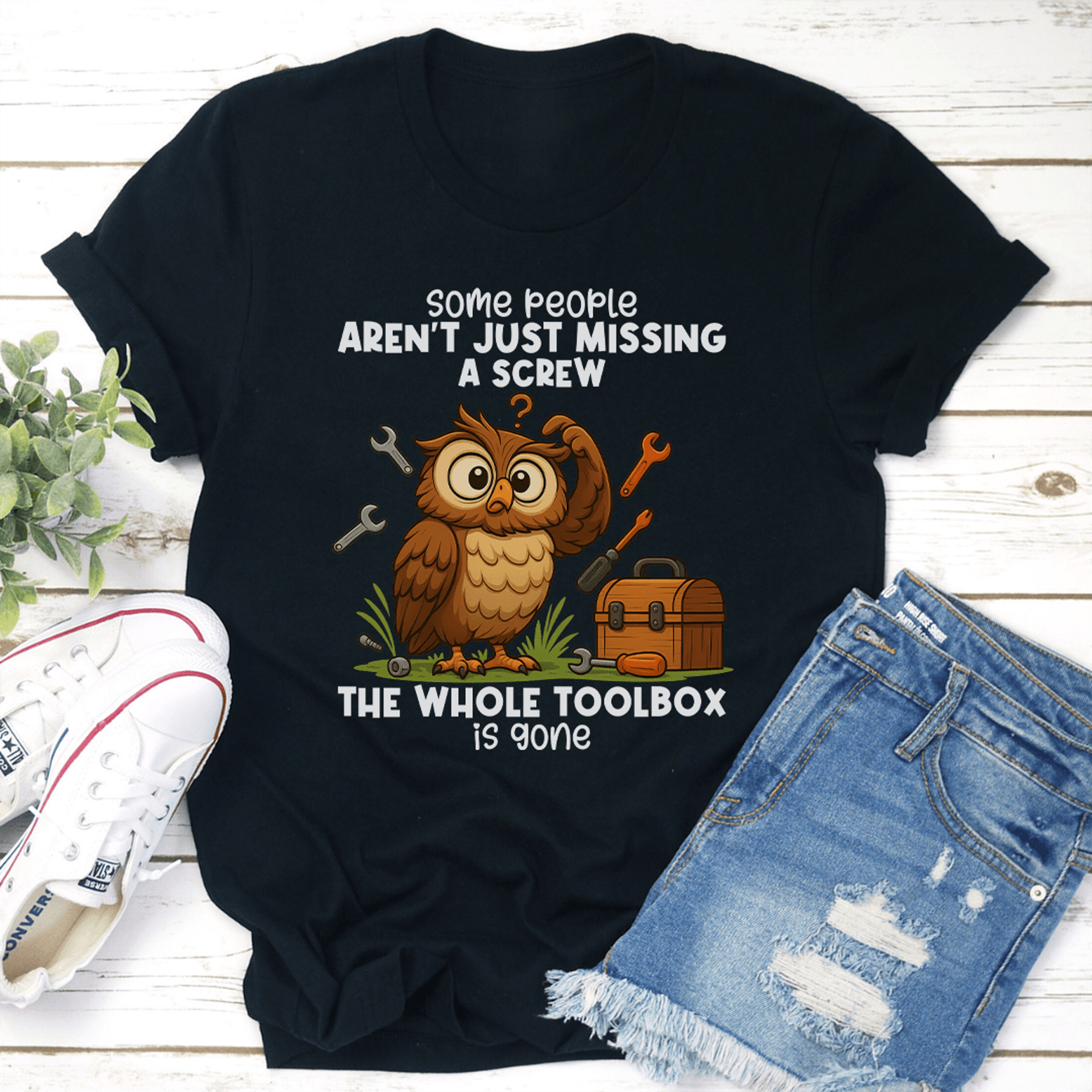 some people aren't just missing a screw the whole toolbox is gone tee