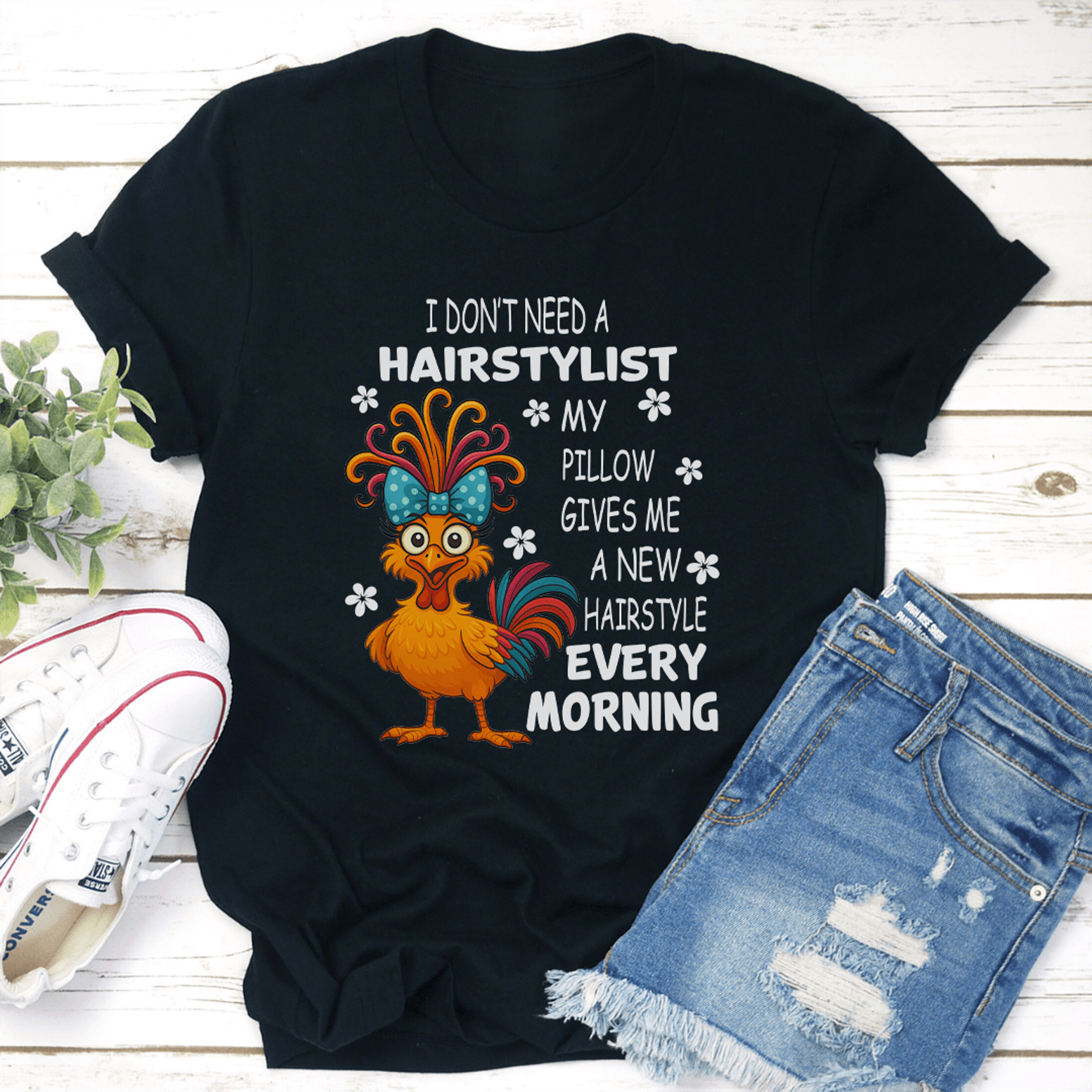 i don't need a hairstylist my pillow gives me tee