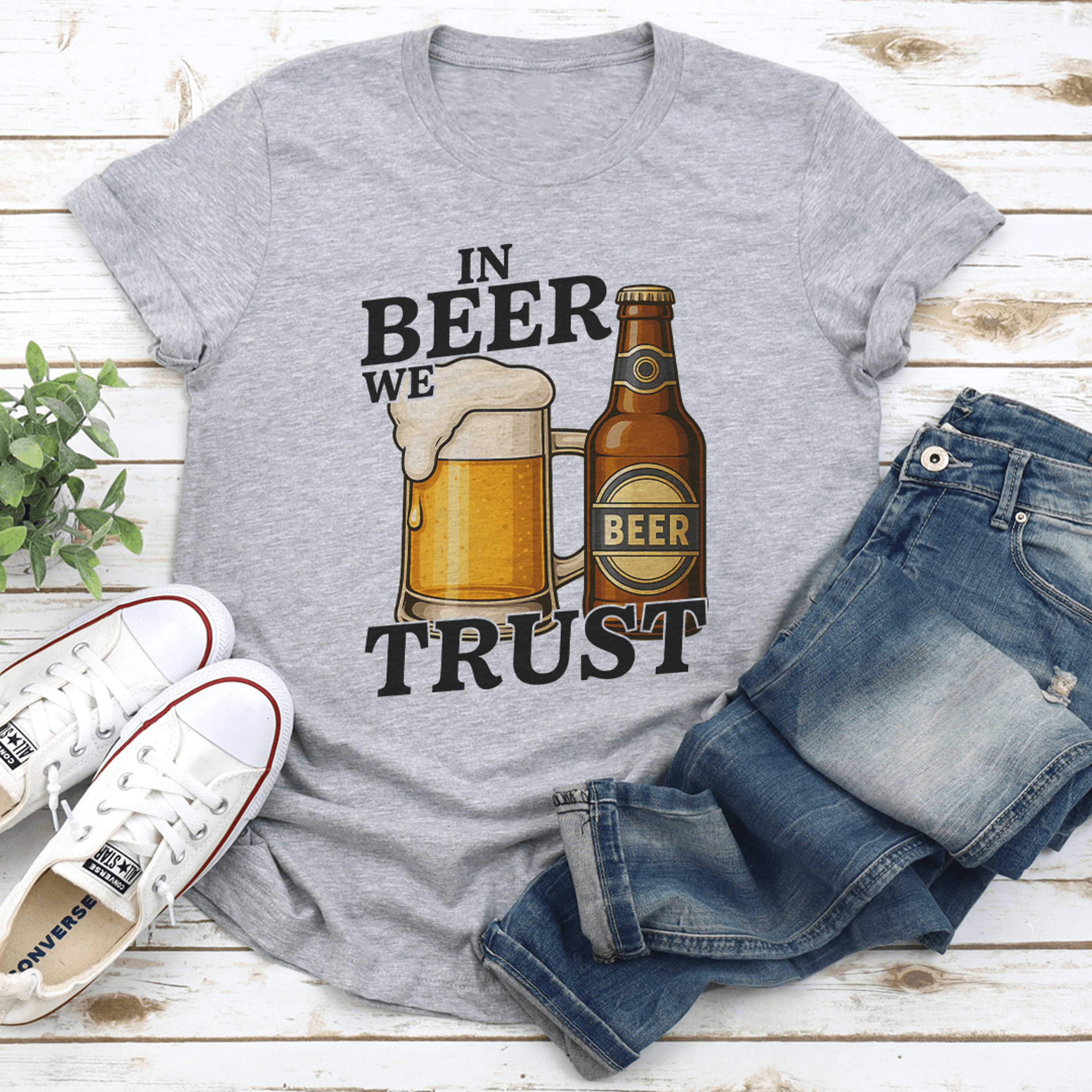 in beer we trust tee