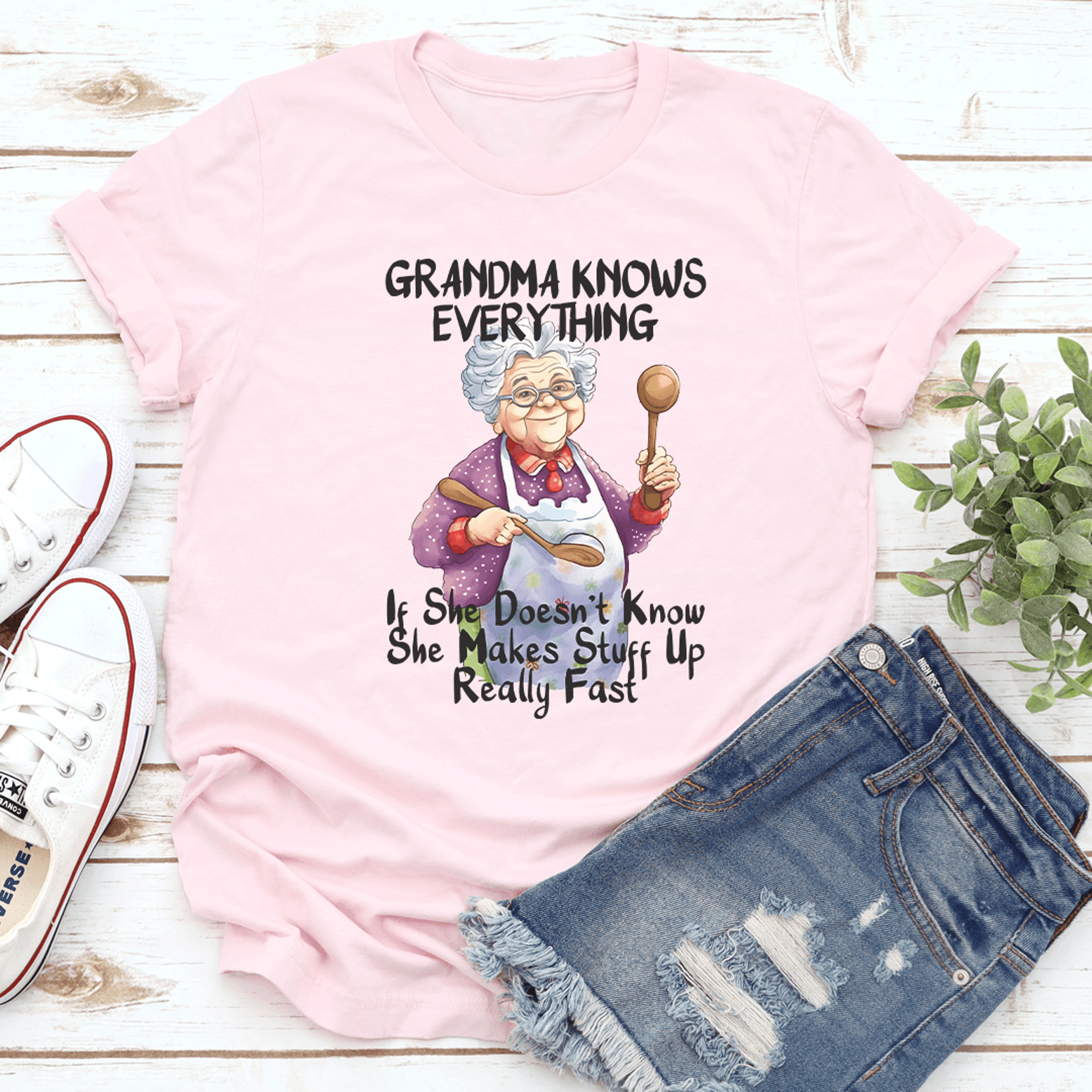grandma knows everything if she doesn't know tee