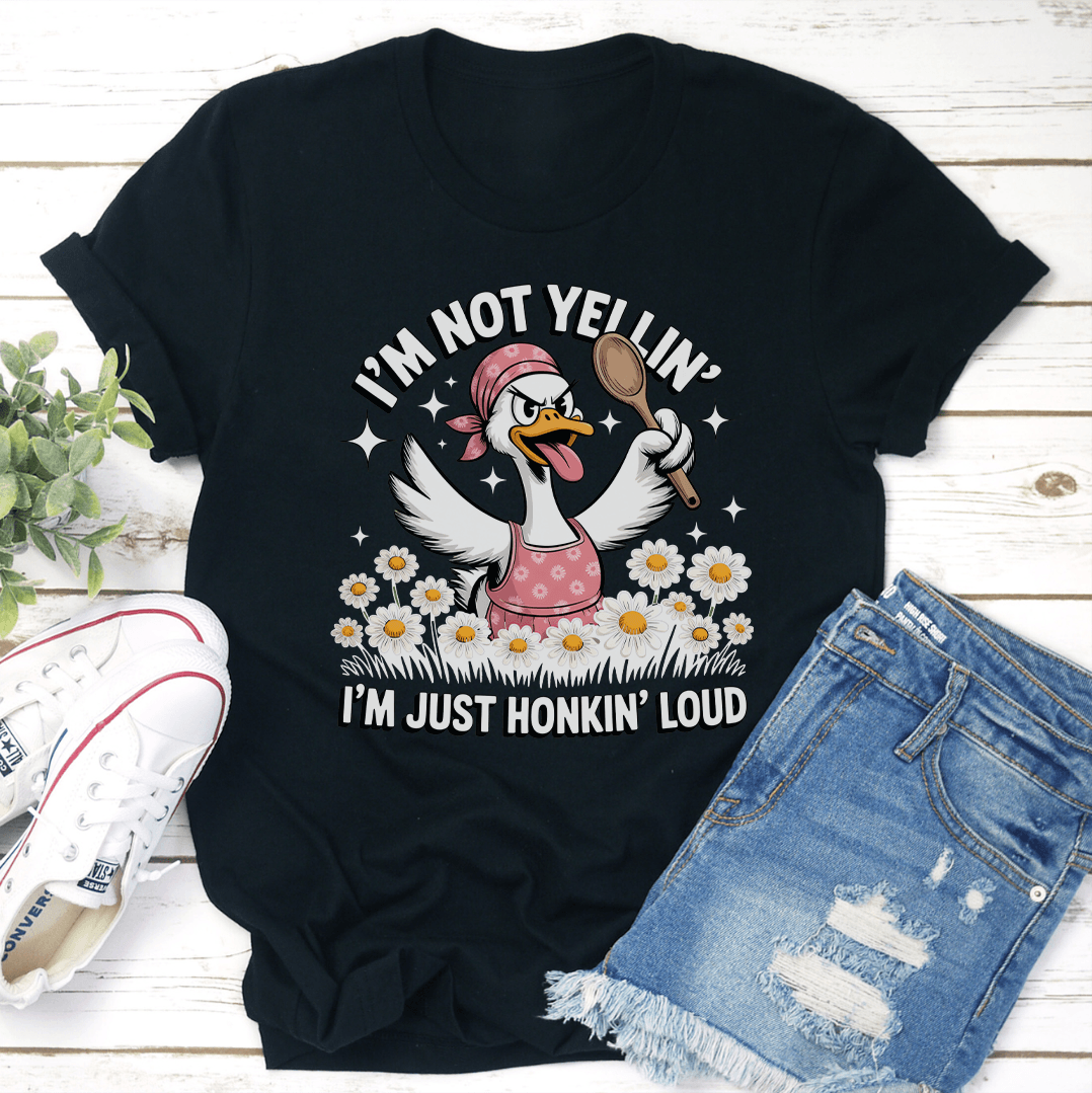 i'm not yellin i'm just honkin loud tee