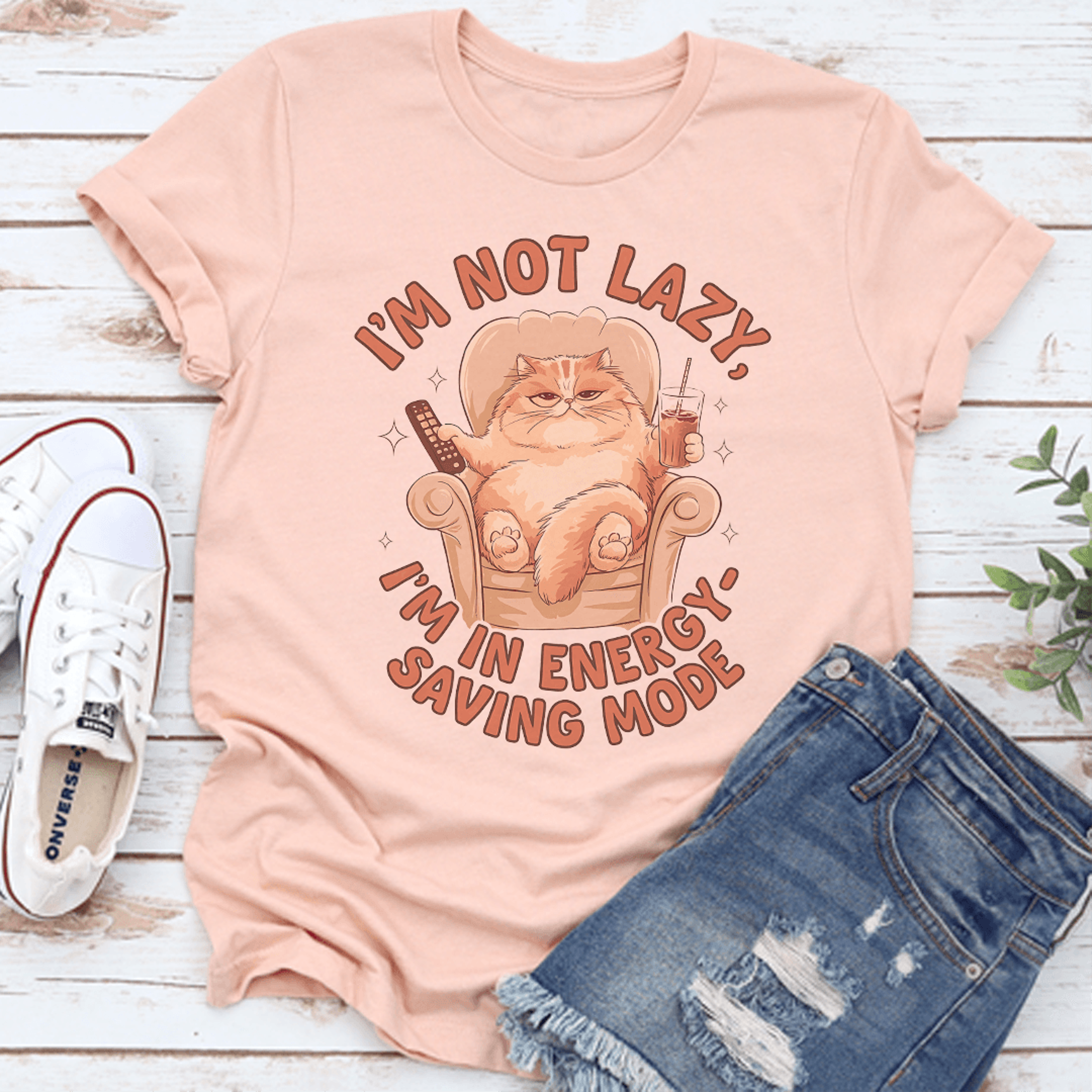 i'm not lazy i'm in energy saving mode tee