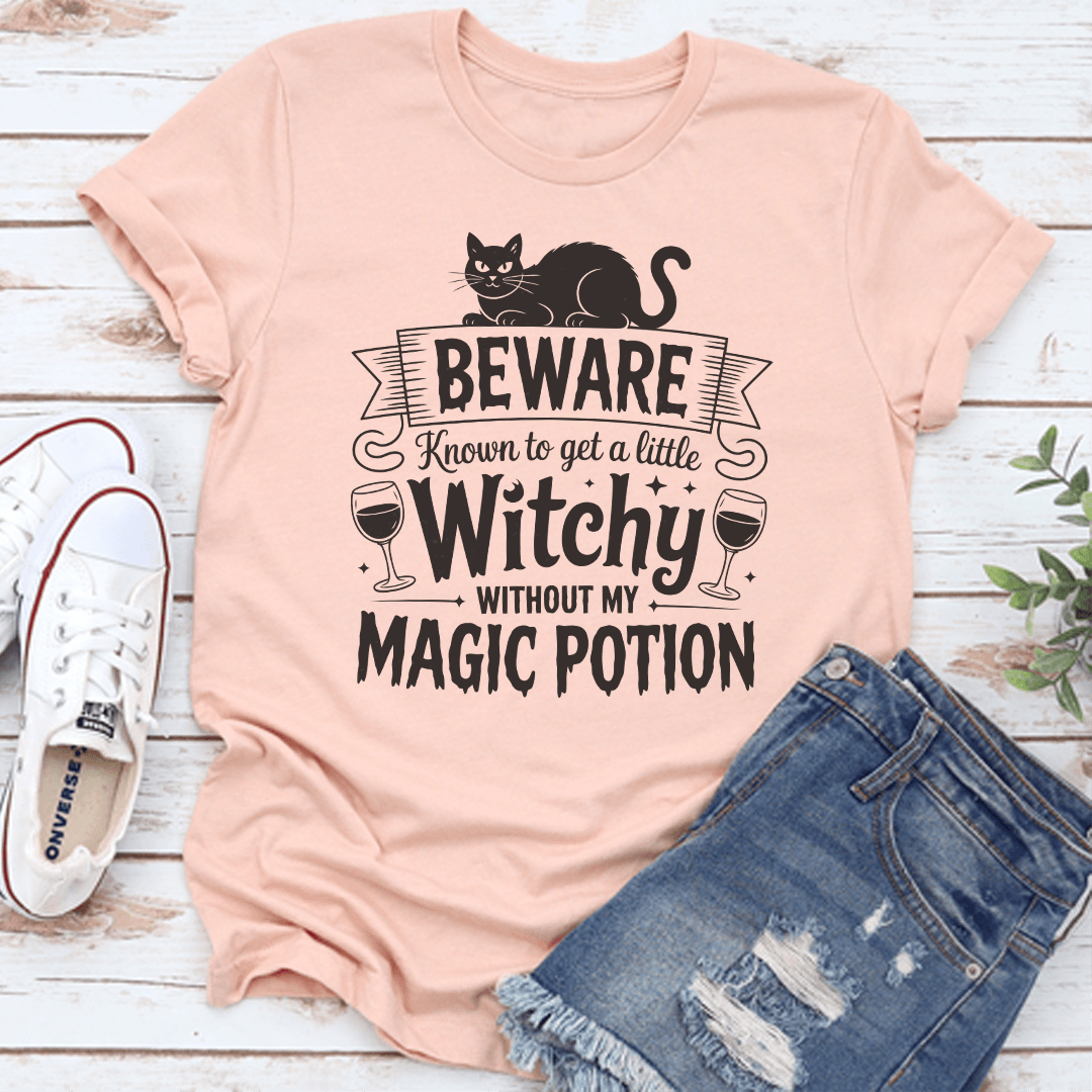 beware know to get a little witchy without my magic potion tee