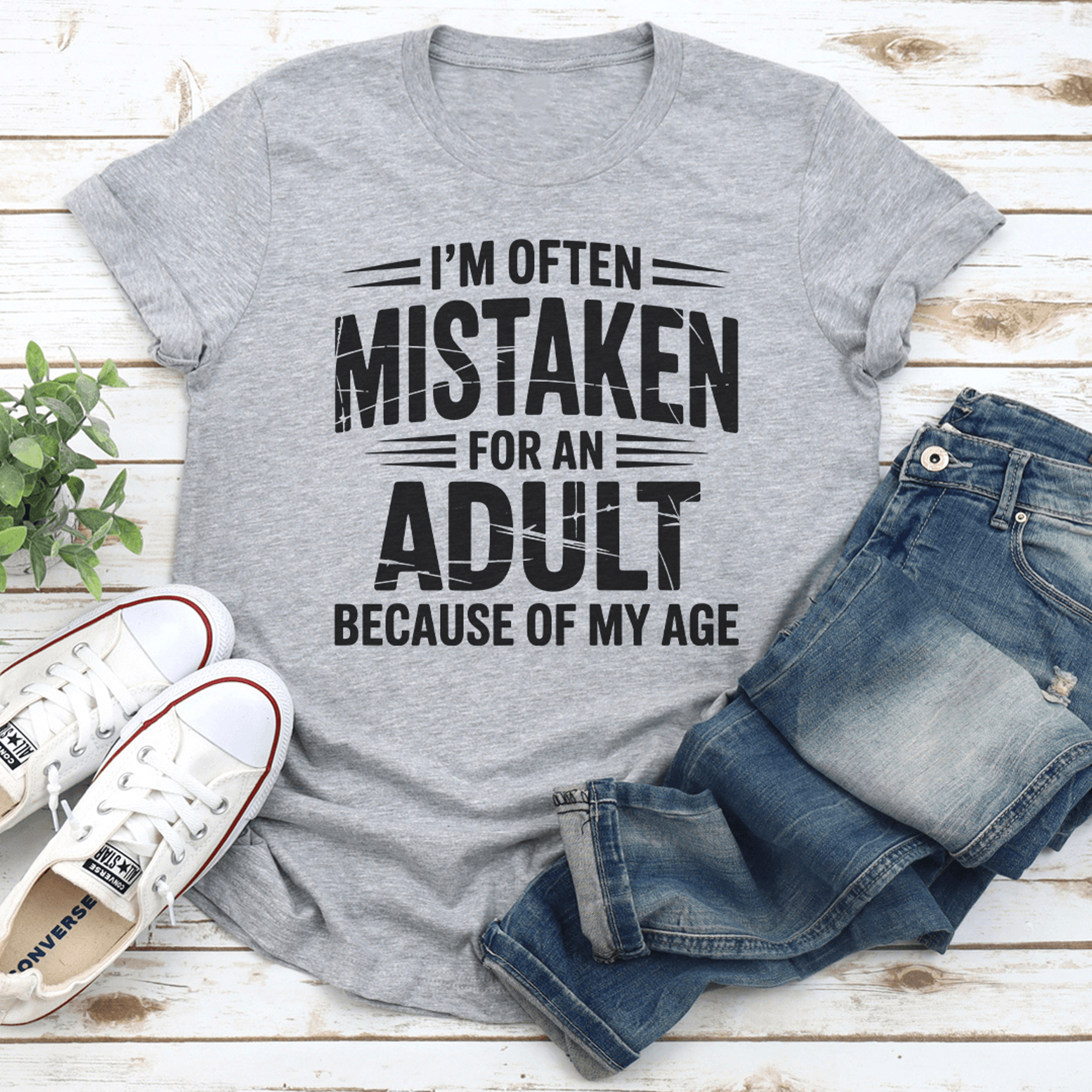 i'm often mistaken for an adult because of my age tee