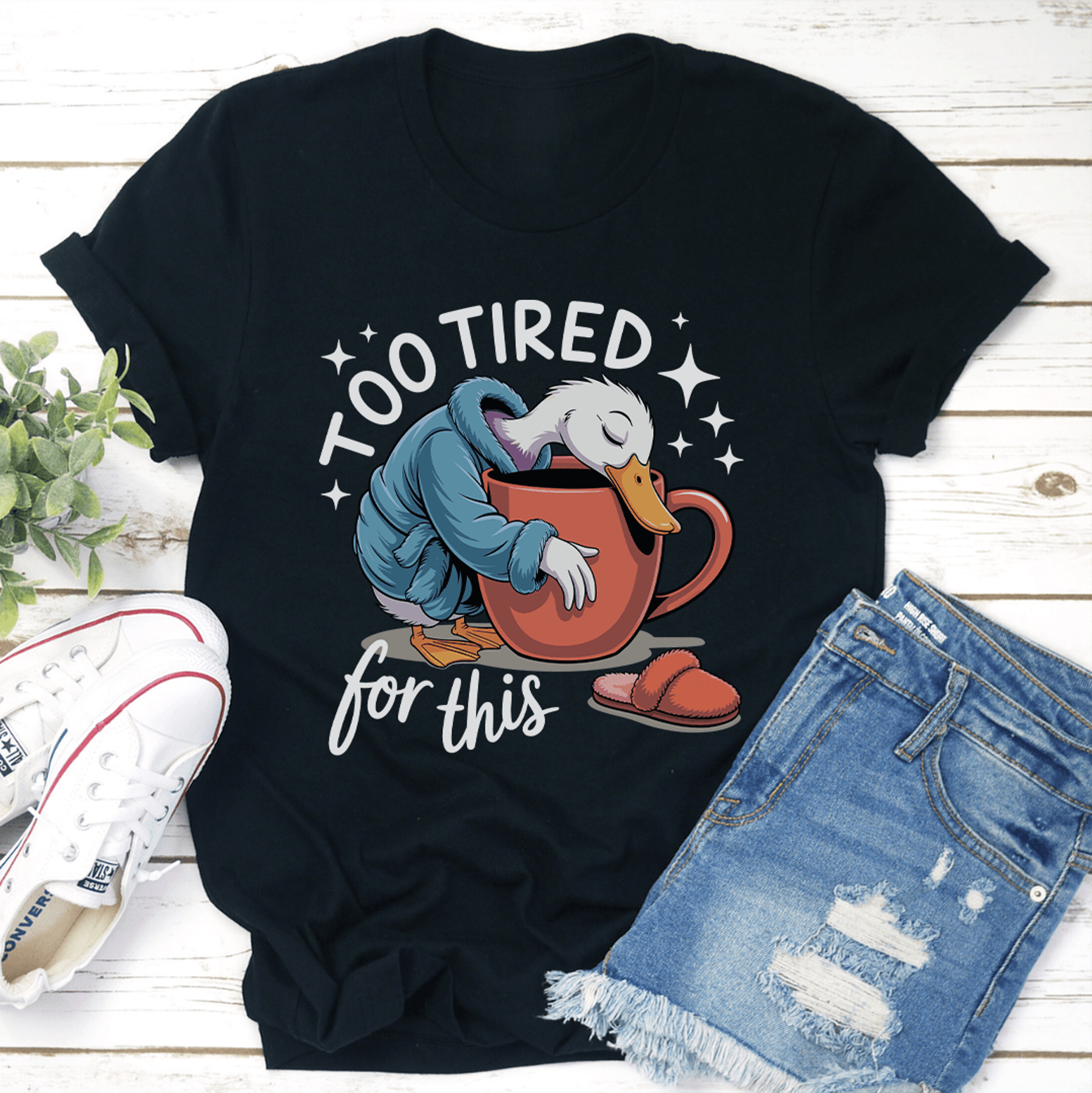 too tired for this tee