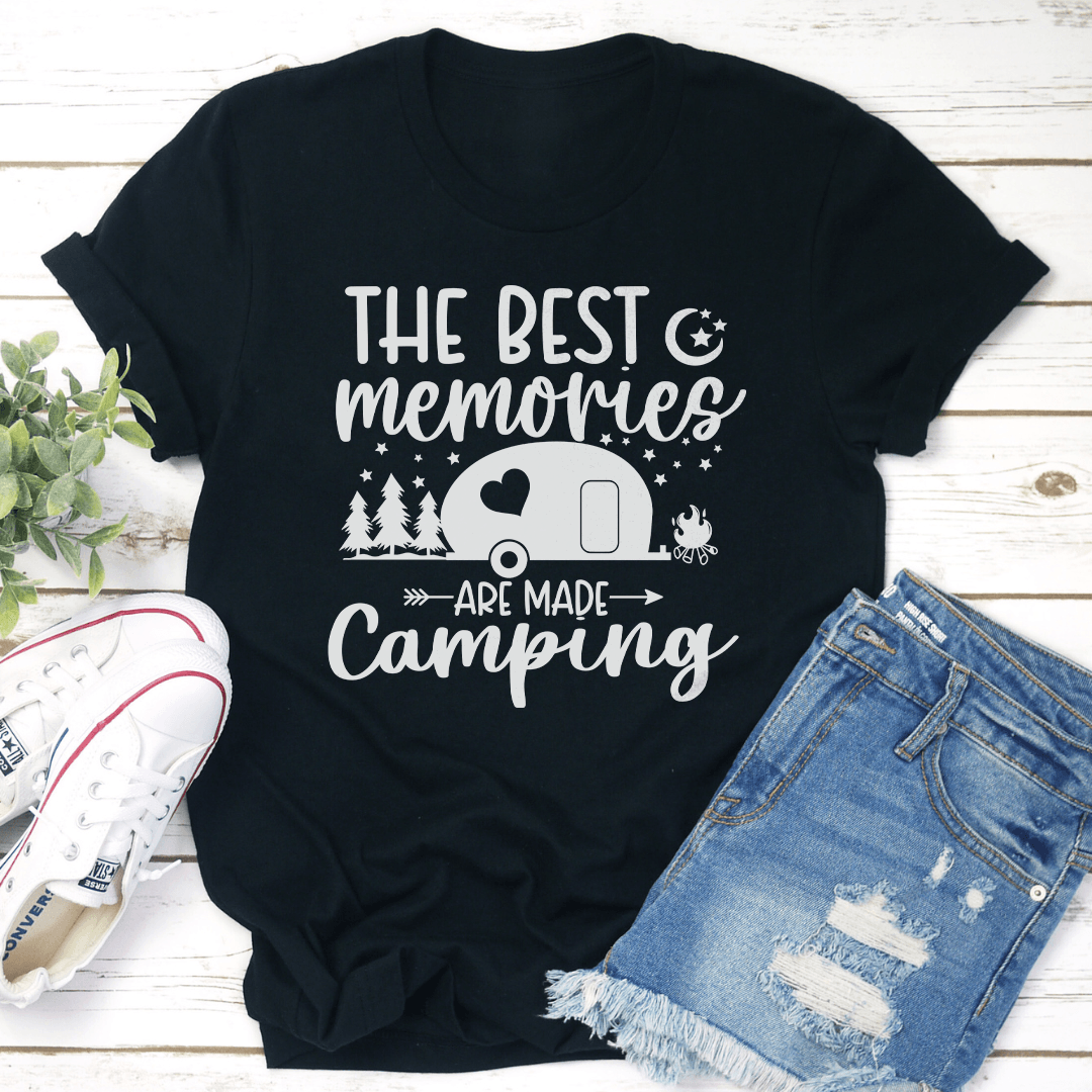 the best memories are made campung tee