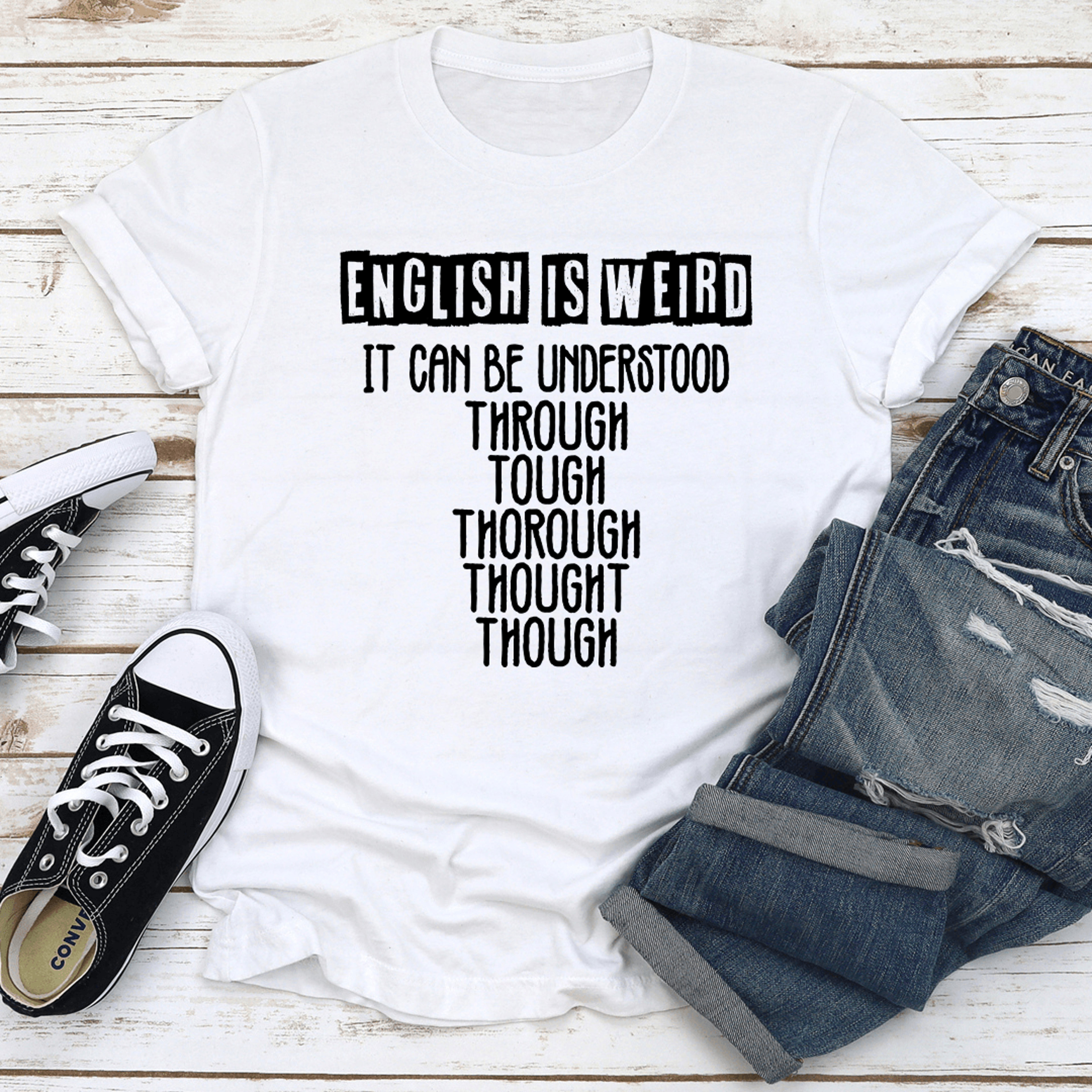 english is weird it can be understood tee