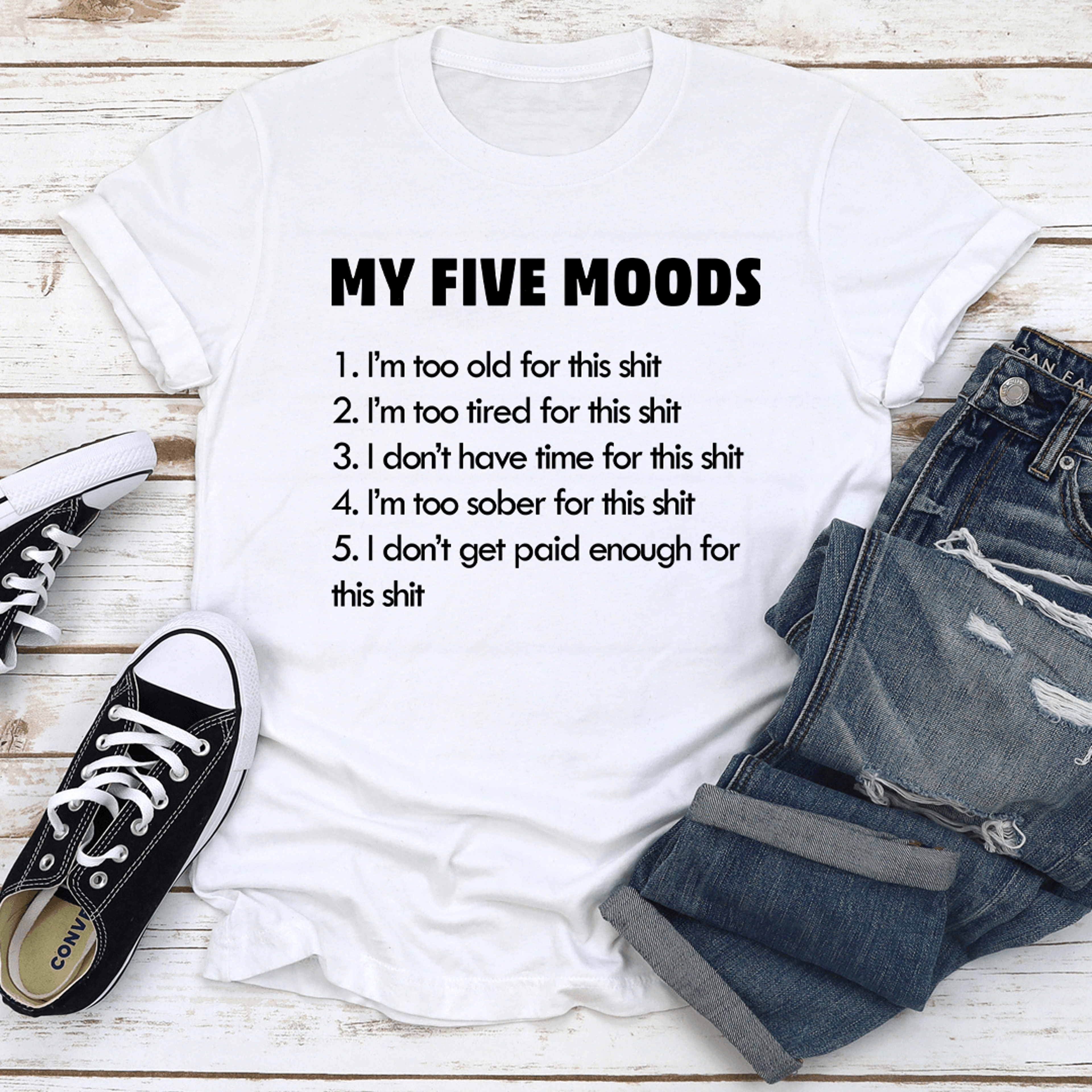 my five moods tee