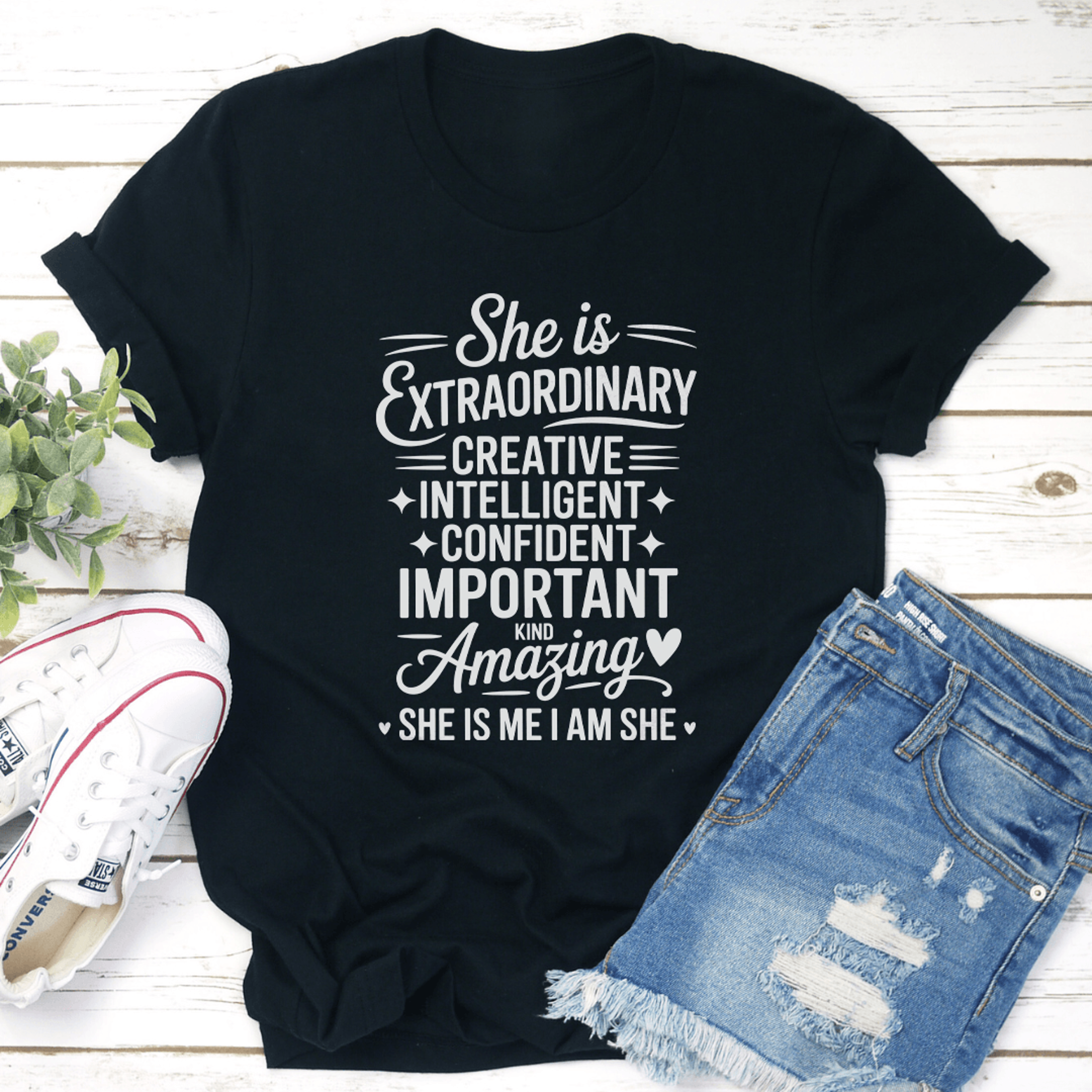 she is extraordinary craetive intelligent tee