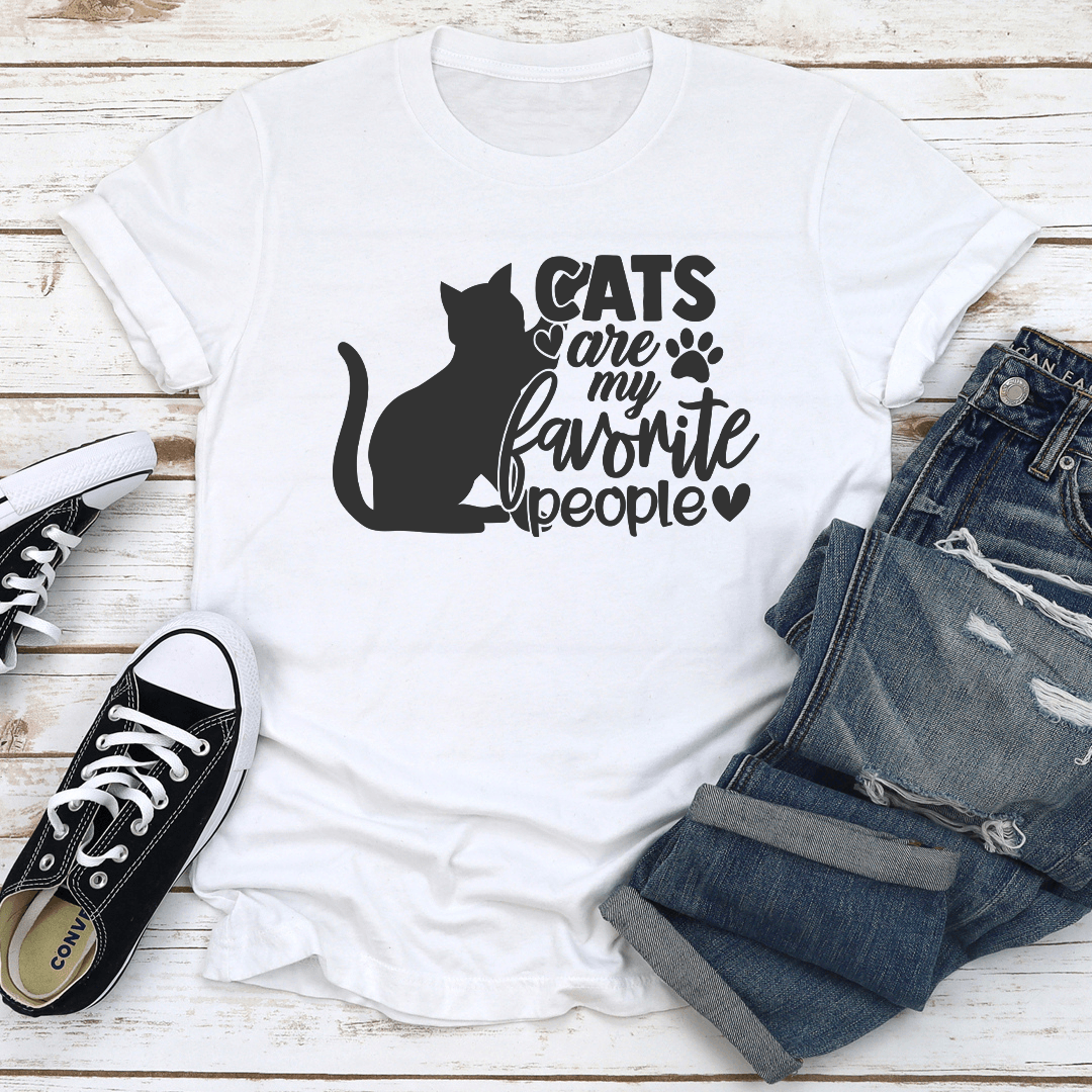 cats are my favorite people tee
