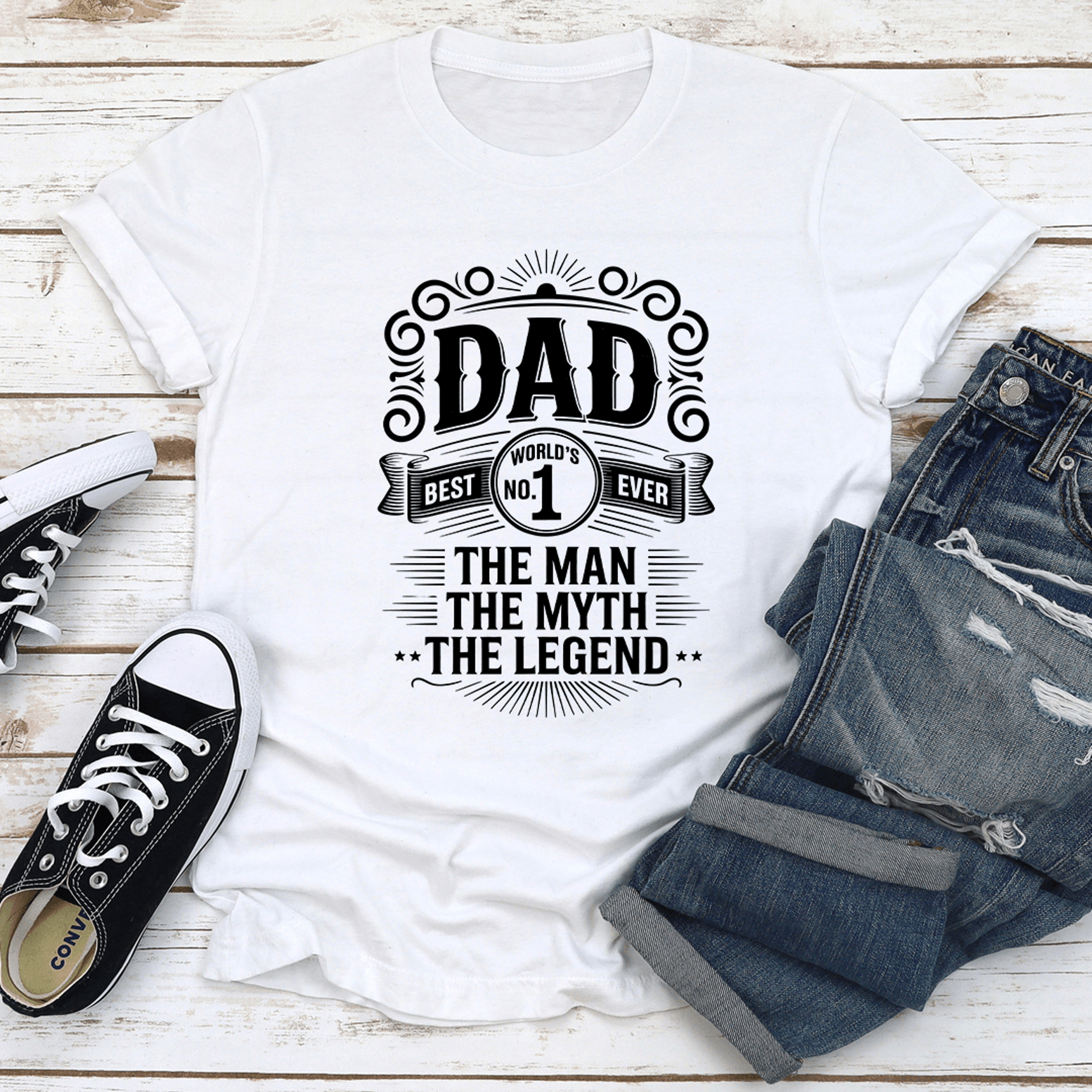 world's no 1 dad ever tee