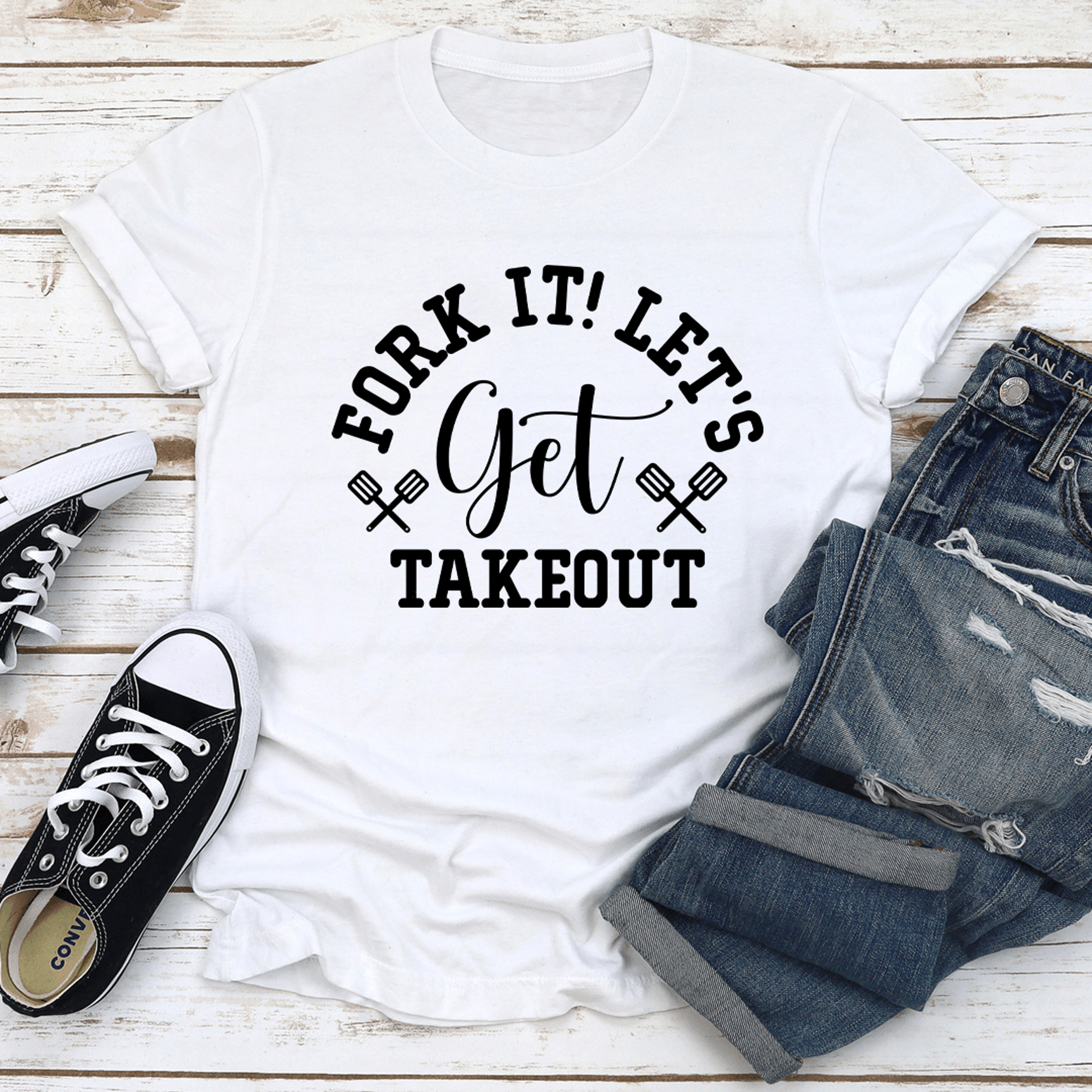 fork it let's get takeout tee