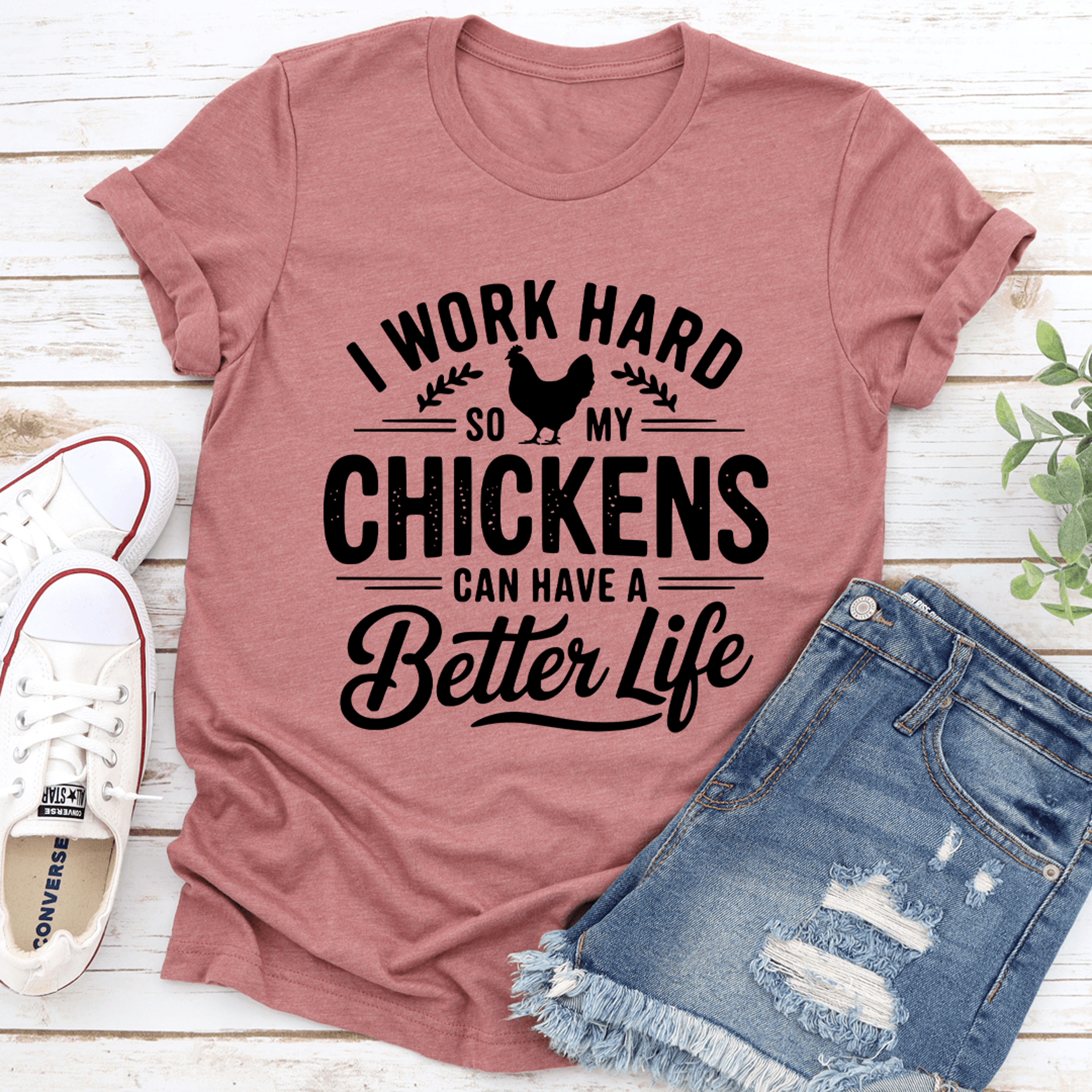 i work hard so my chickens tee