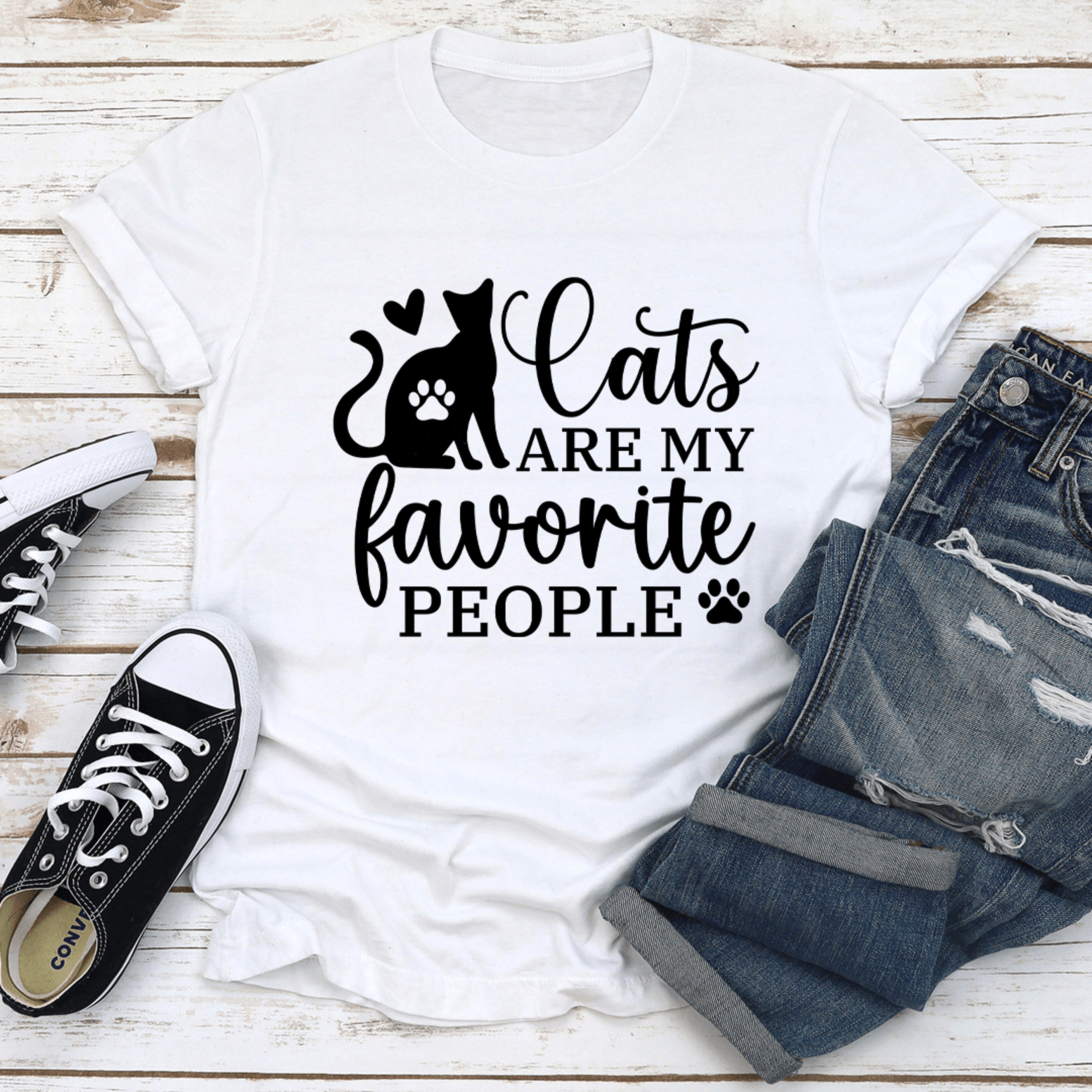 cats are my favorite people tee