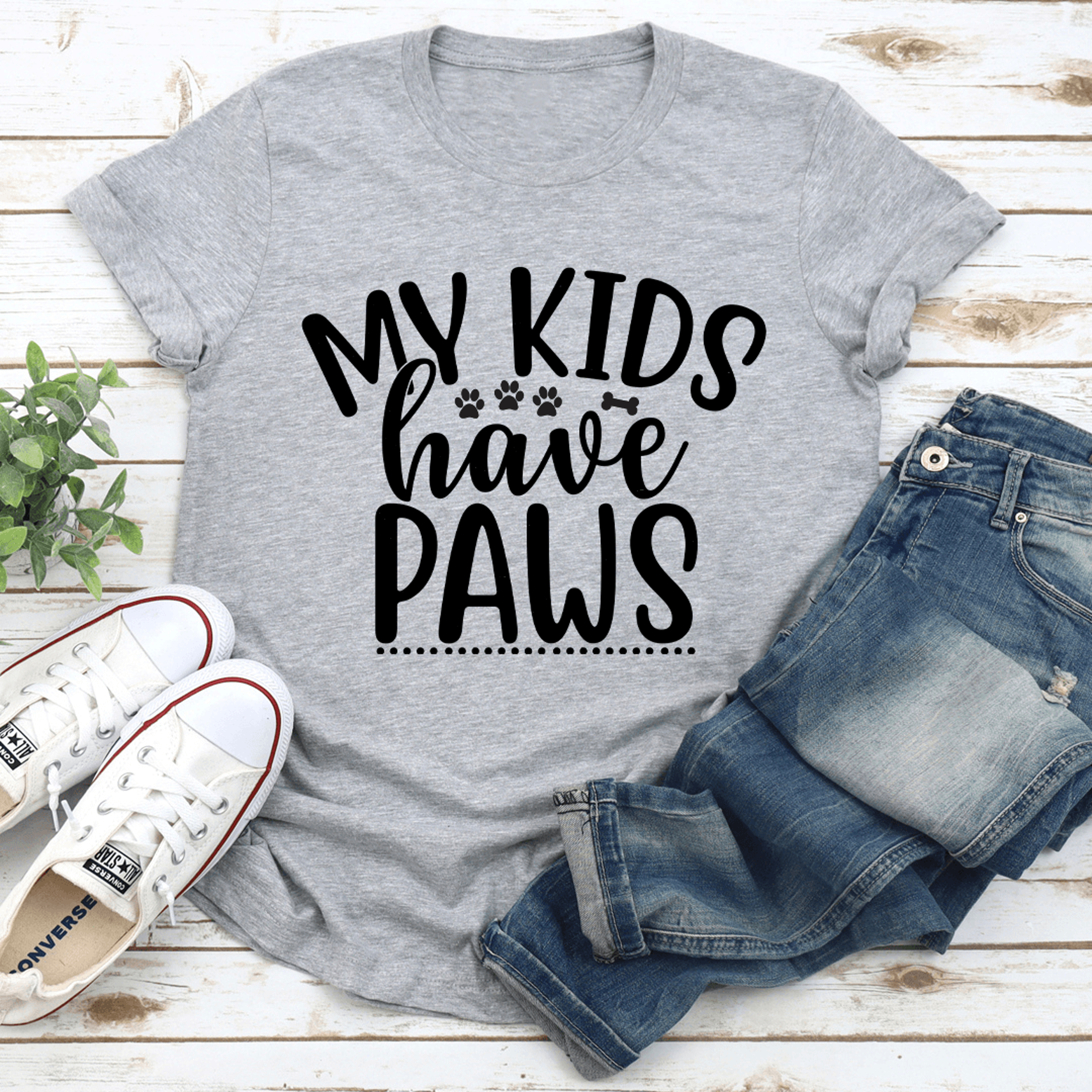 my kids have paws tee