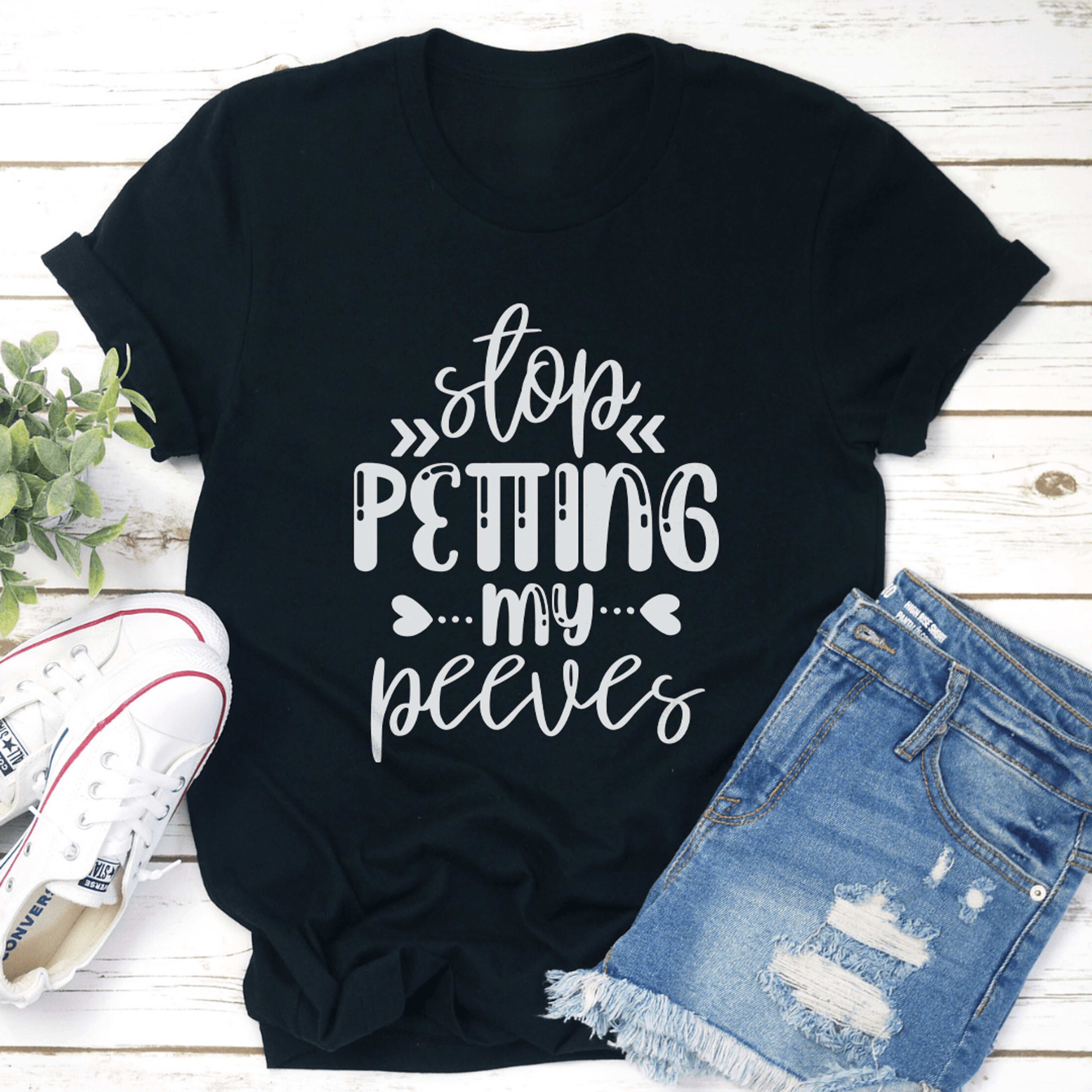 stop petting my peeves tee
