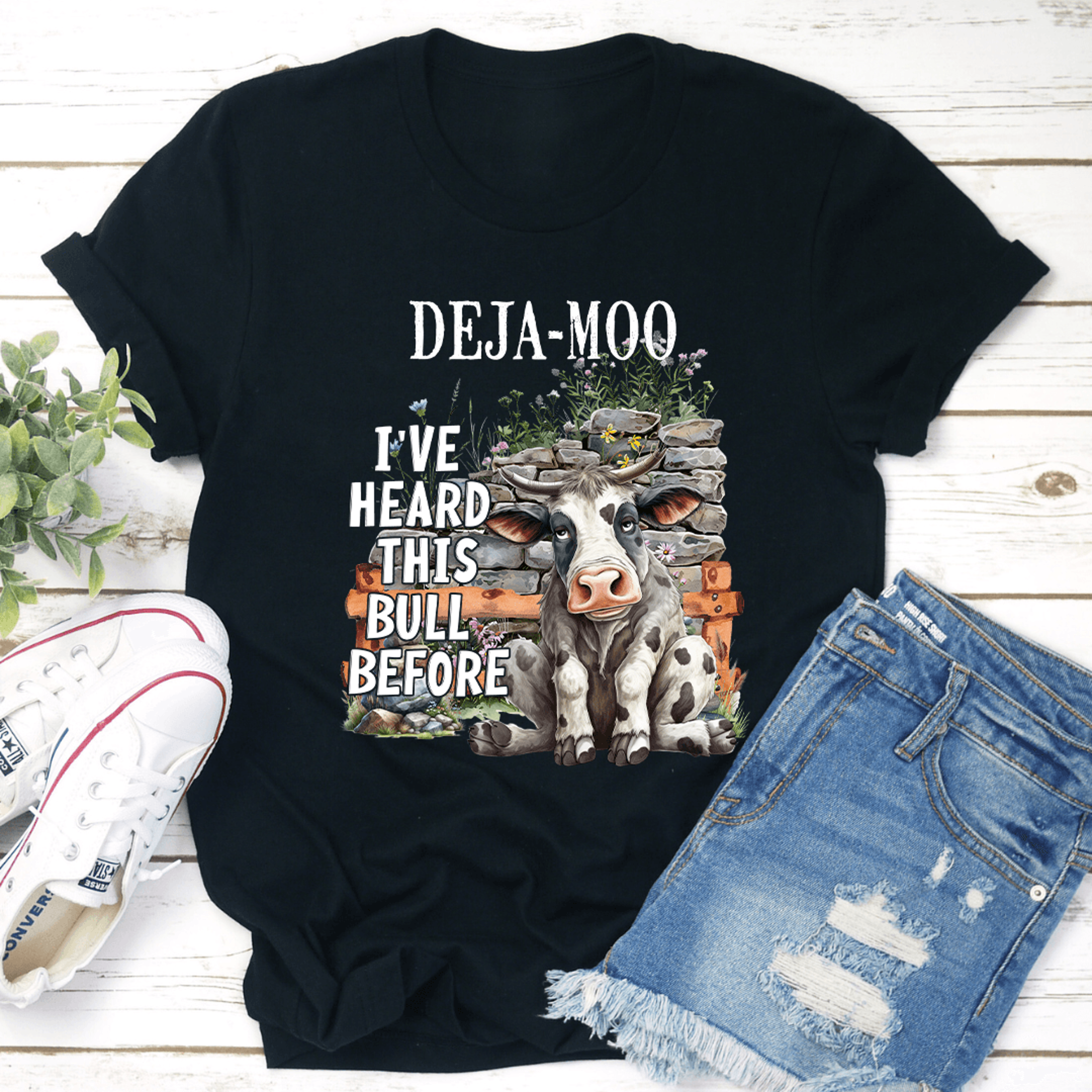 deja moo i've heard this bull before tee