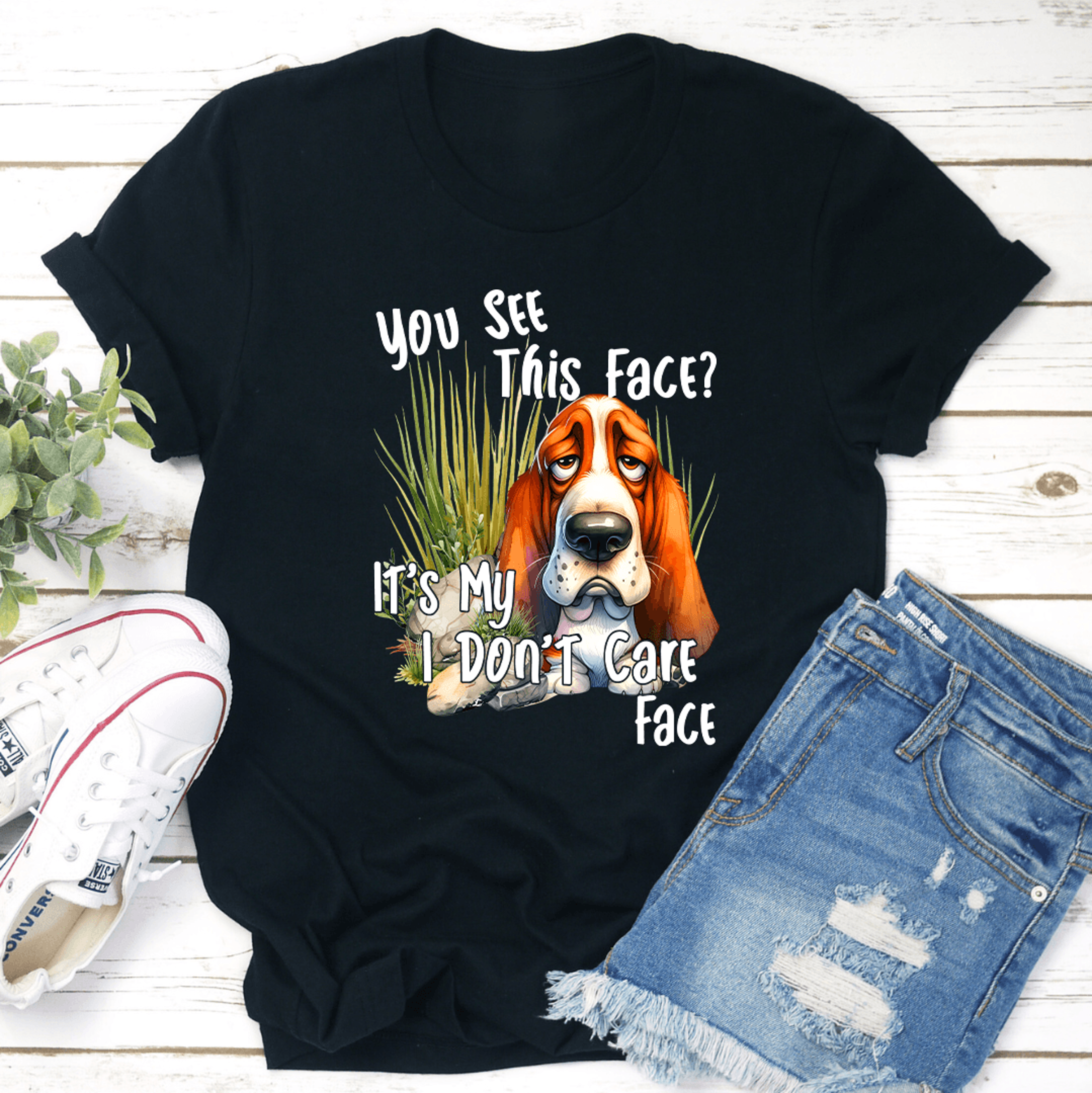 you see this face dog tee