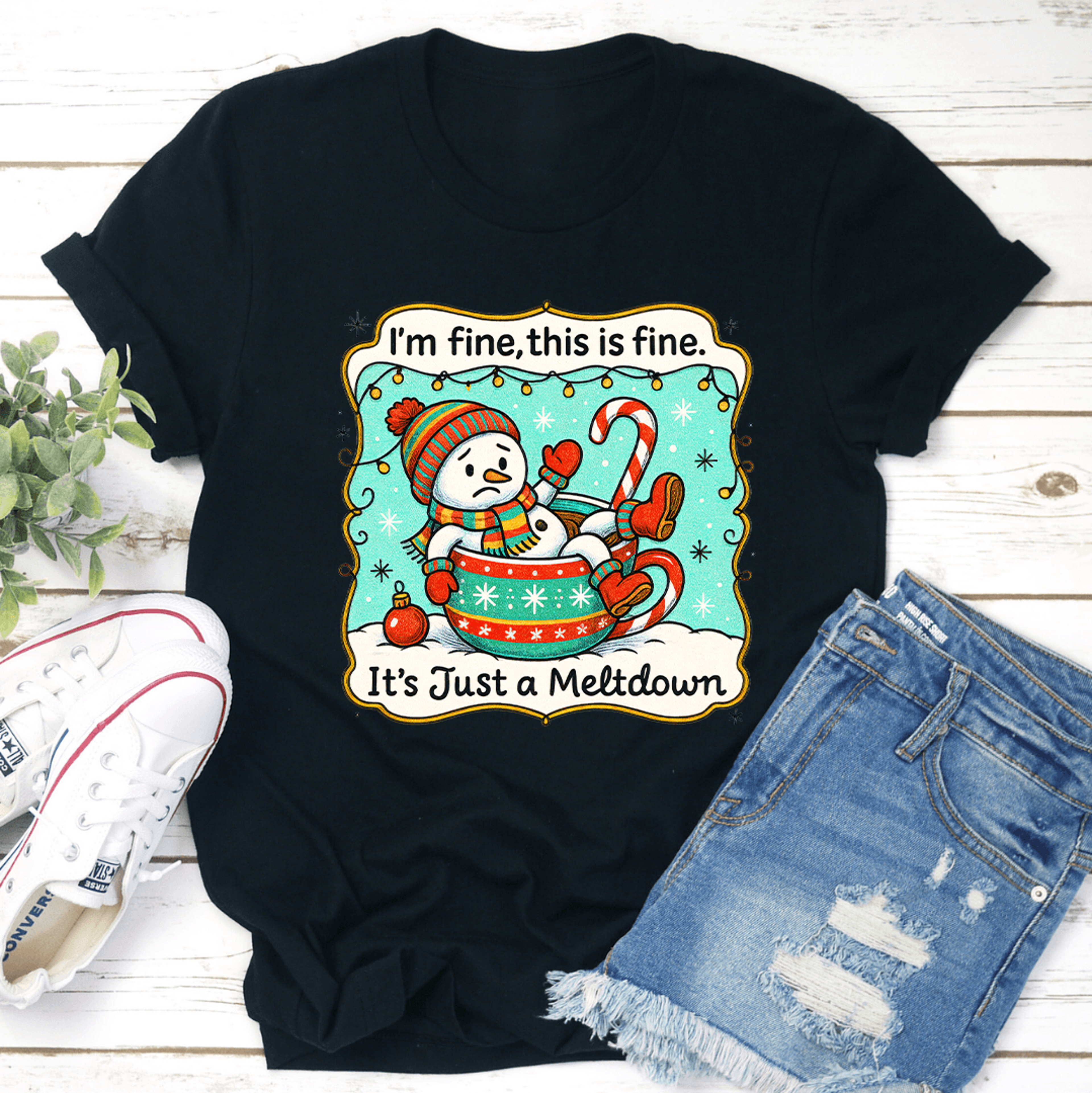 i'm fine this is fine tee
