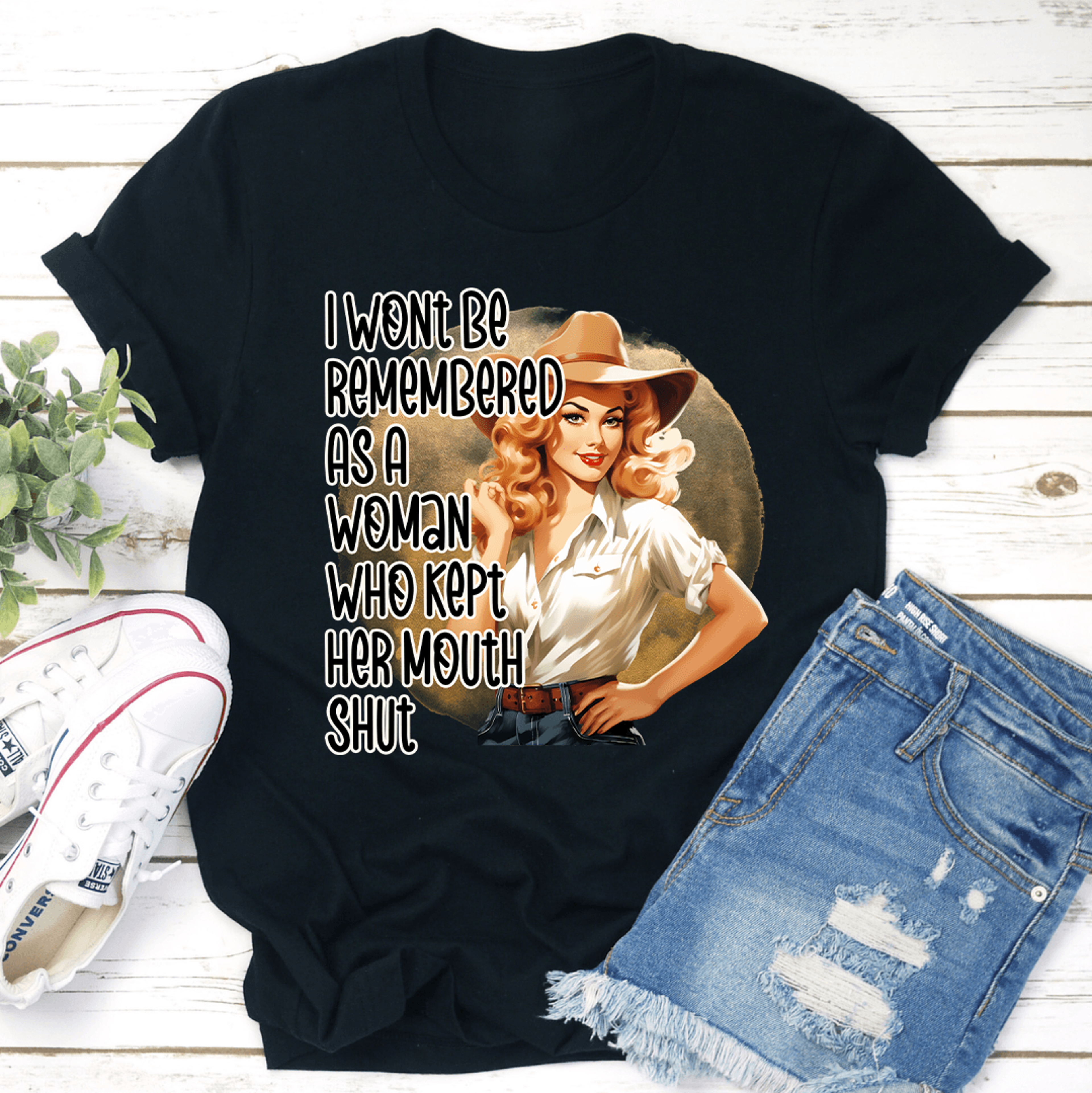 i wont be remembered as a woman tee