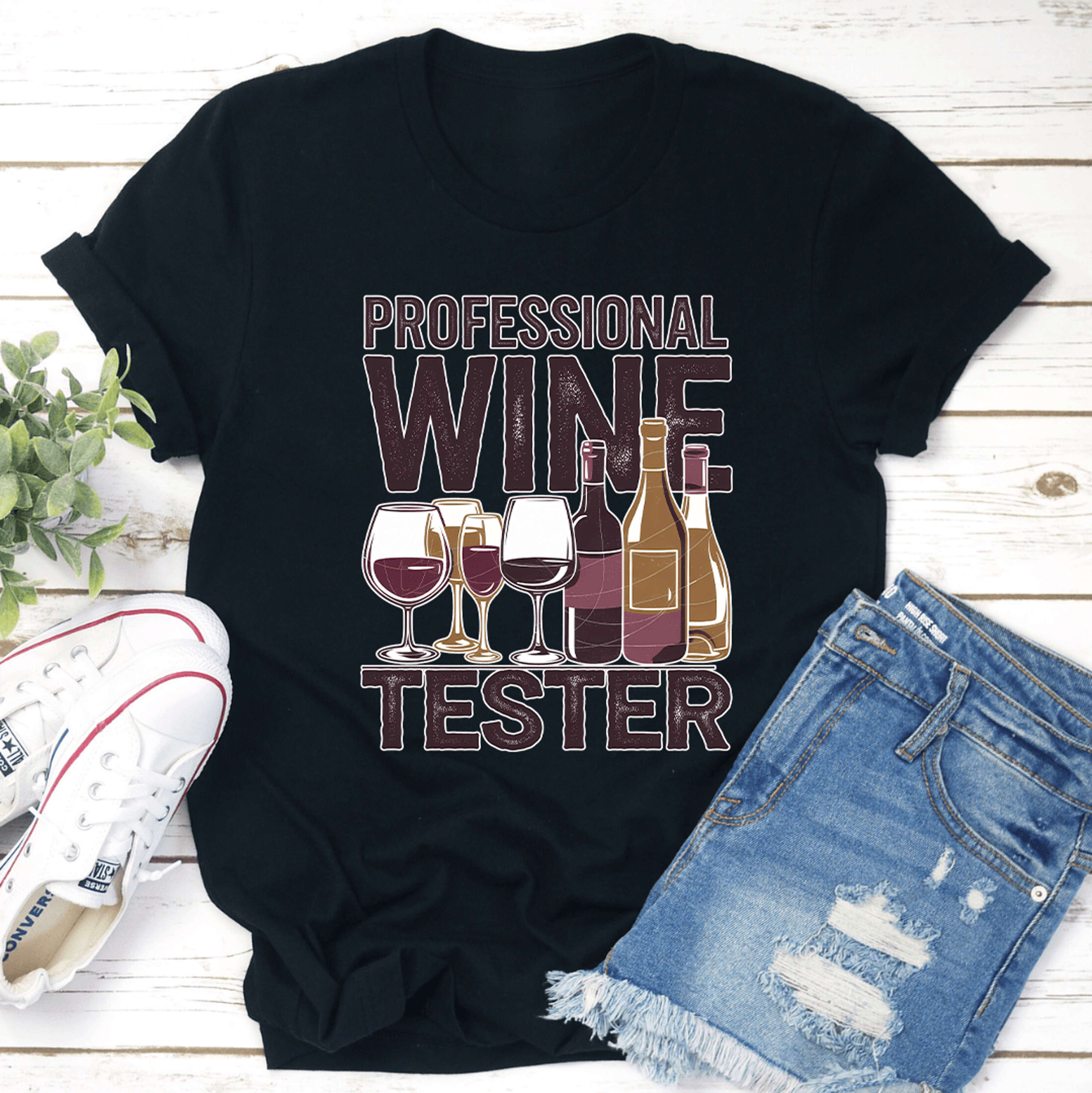 professional wine tester tee