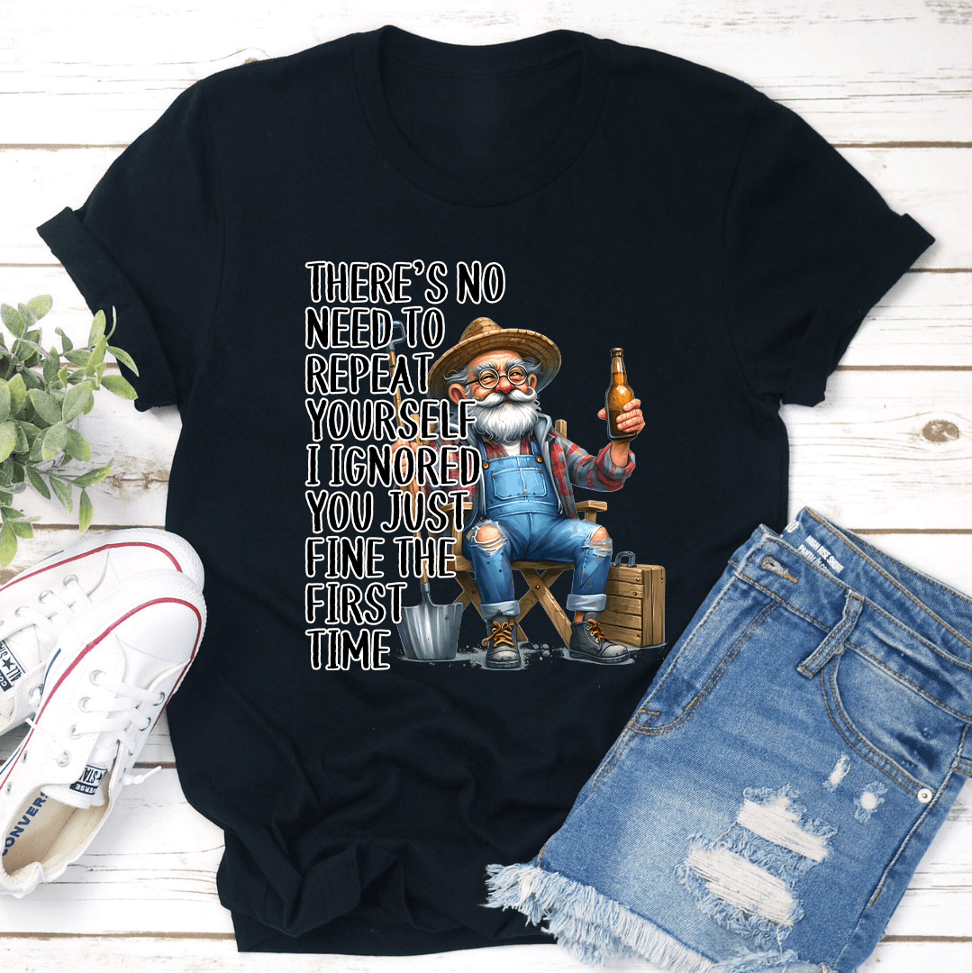 there's no need to repeat yourself tee