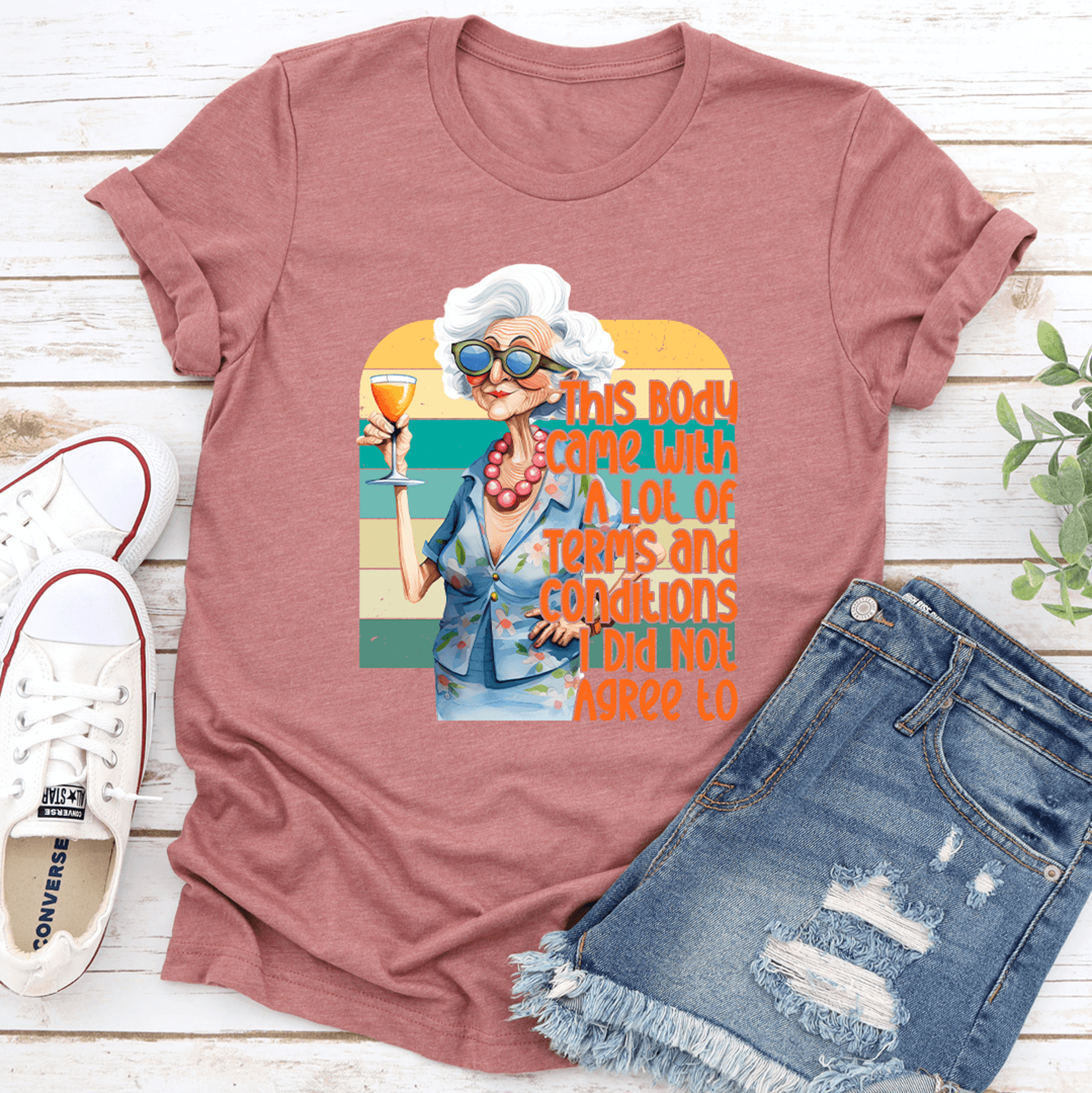 this body came with with a lot of terms tee