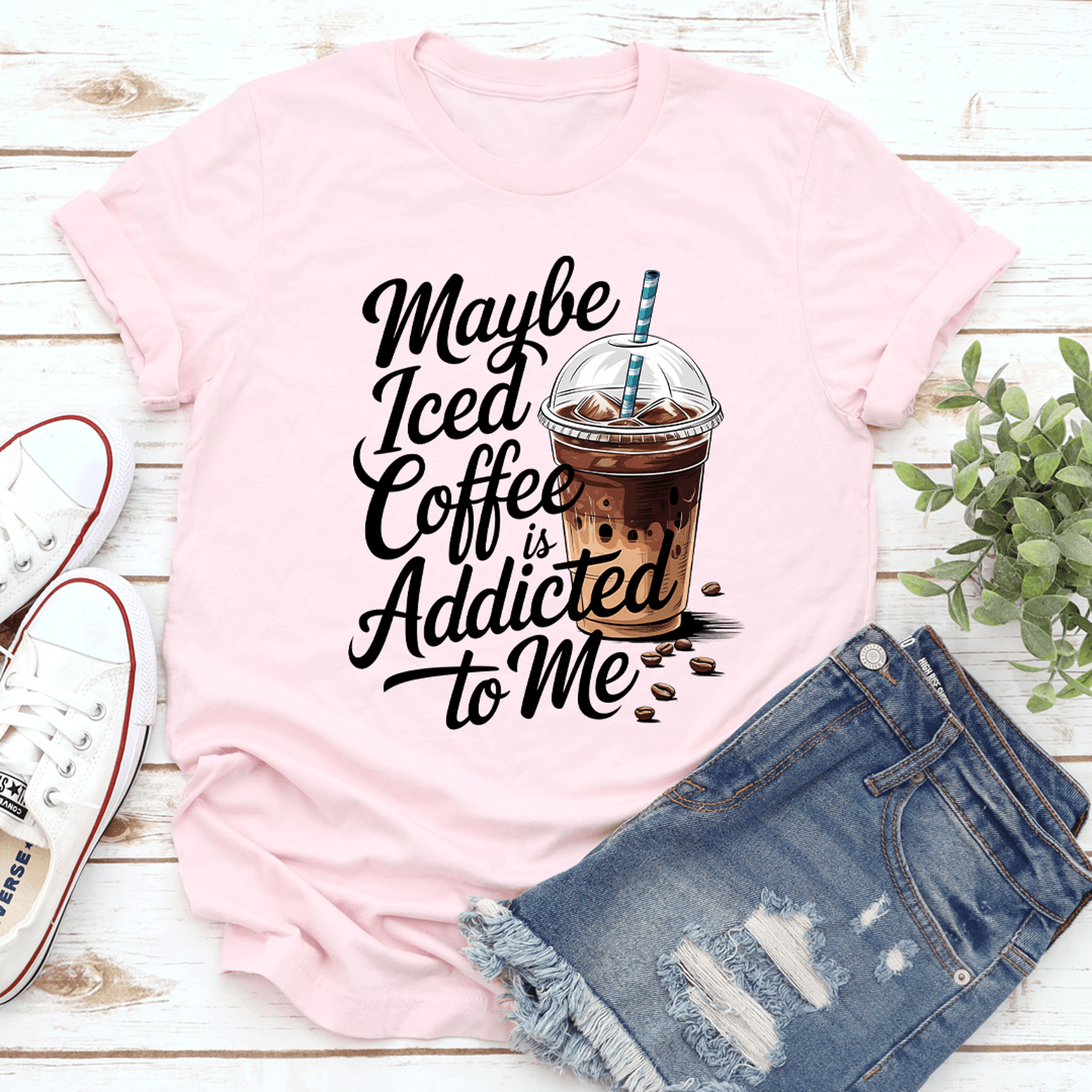 maybe iced coffee tee