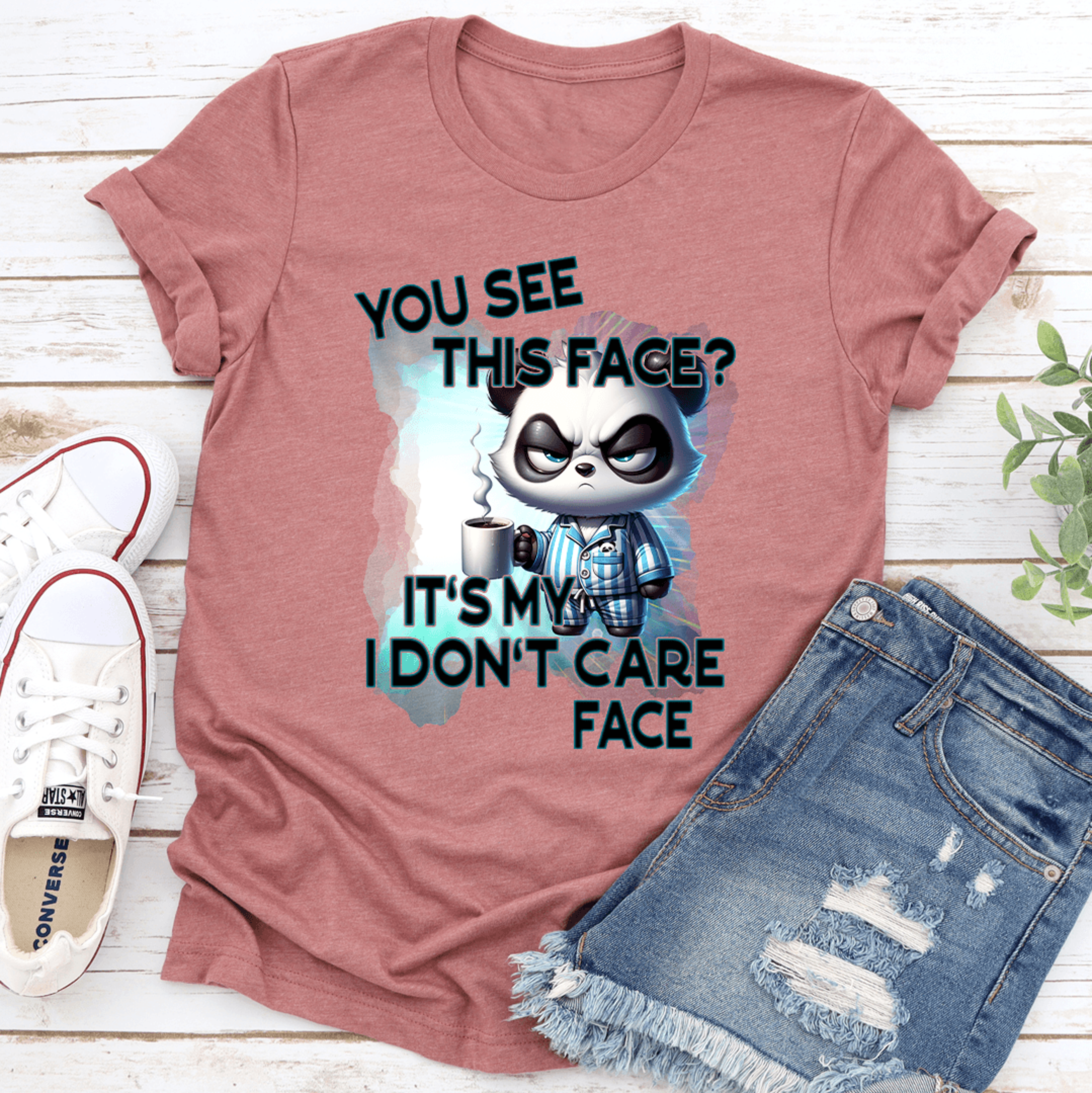 you see this face panda tee