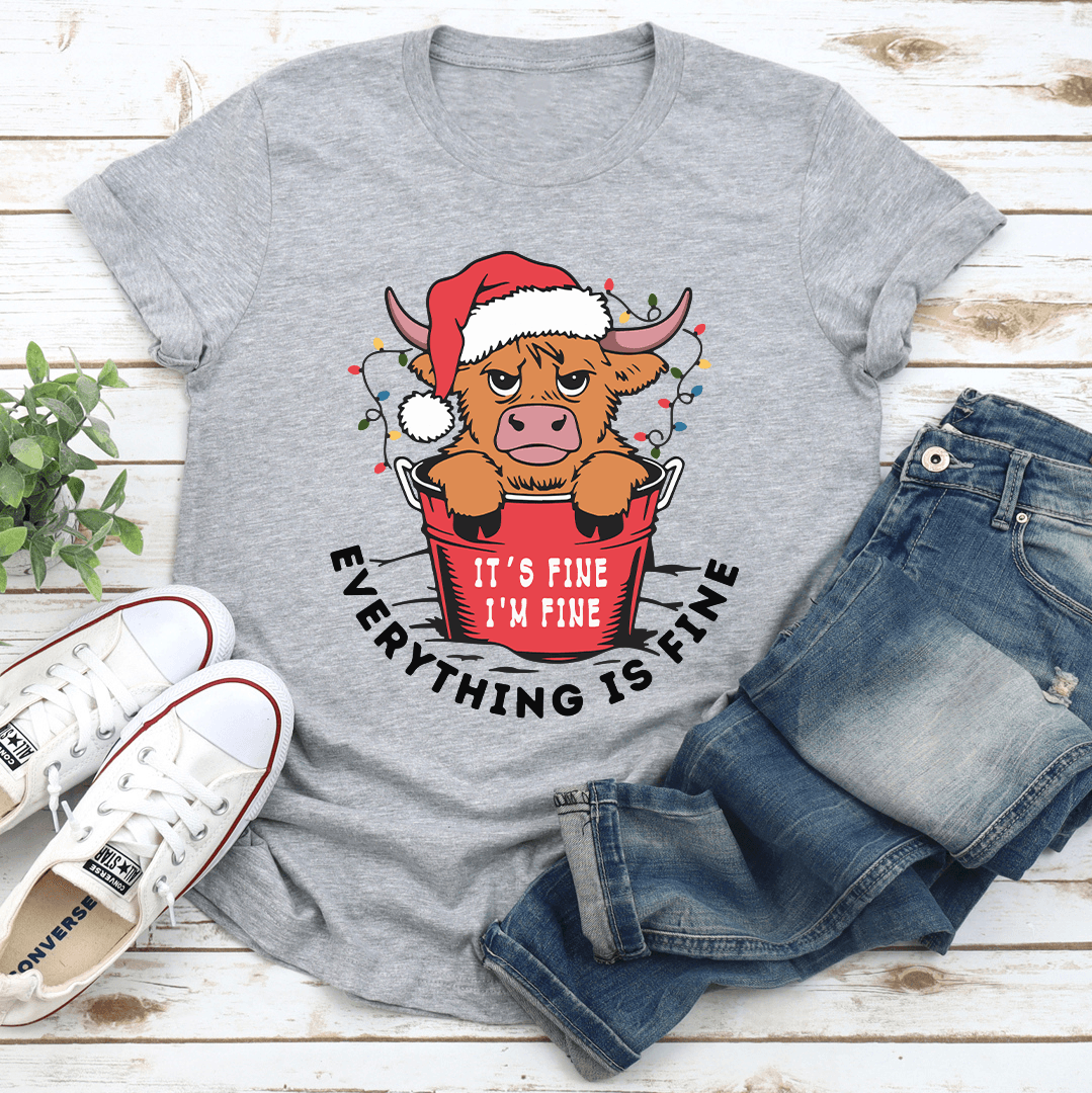 everything is fine tee