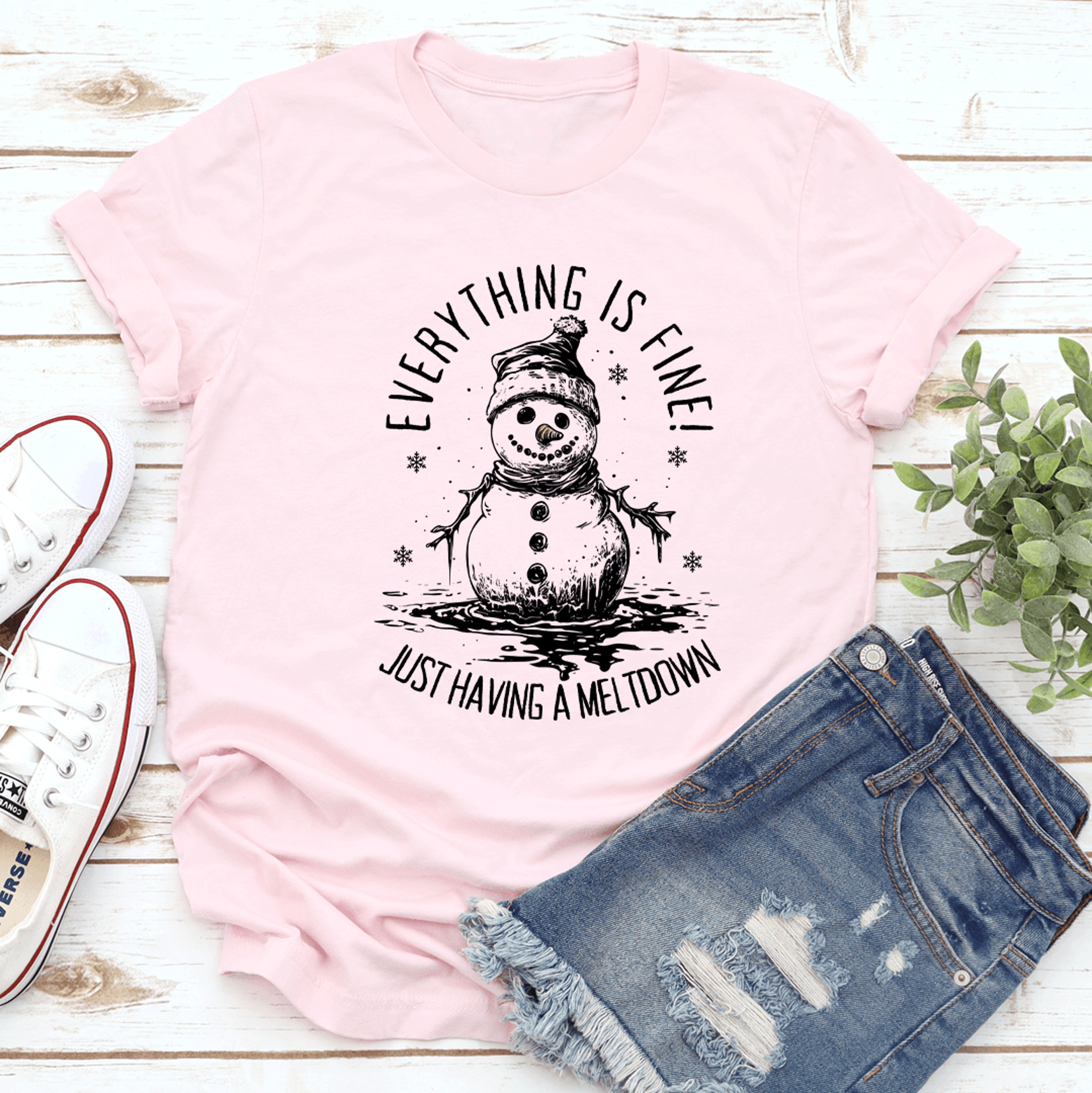 everything is fine just having a meltdown tee