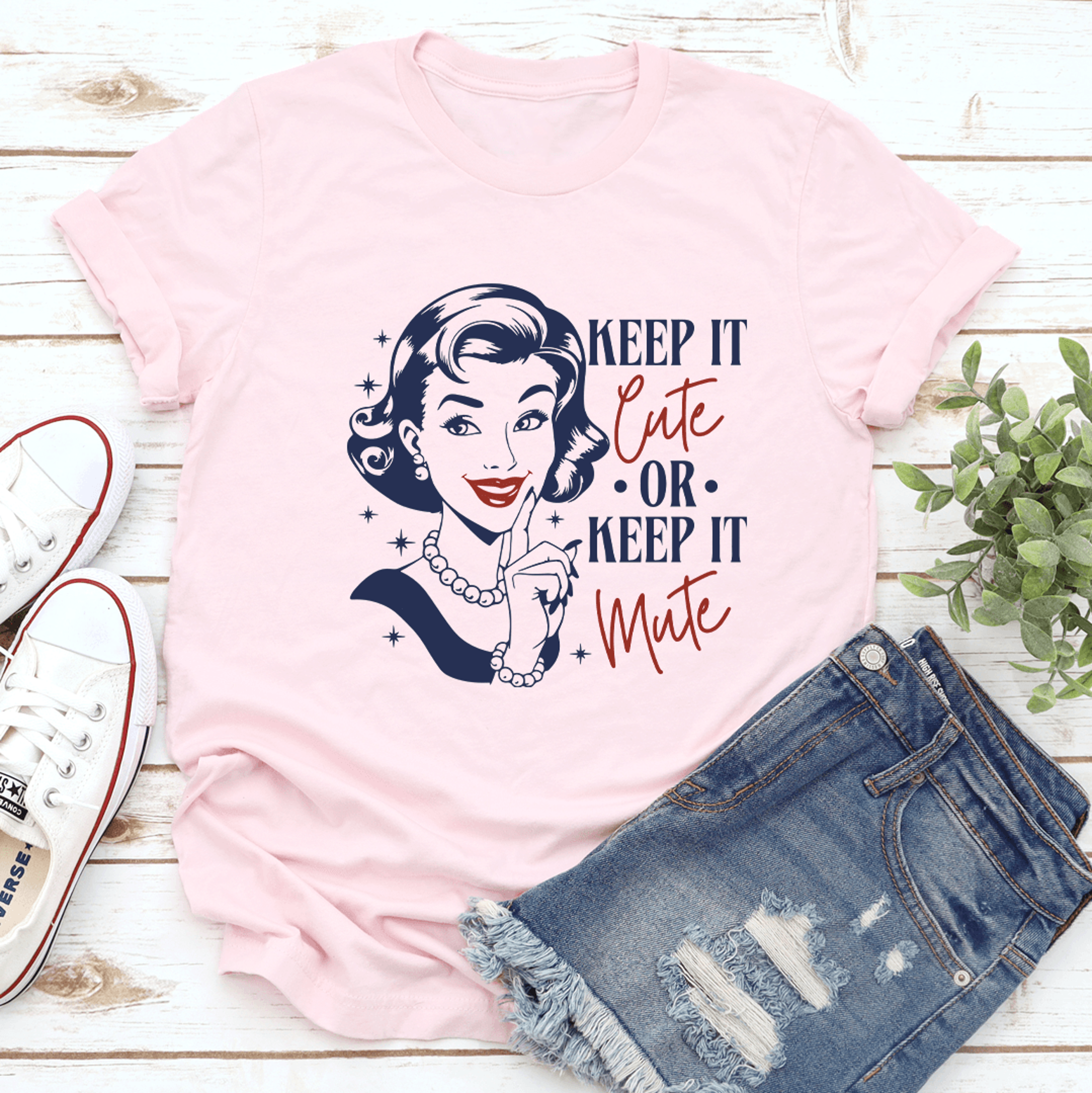 keep it cute or keep it mute tee