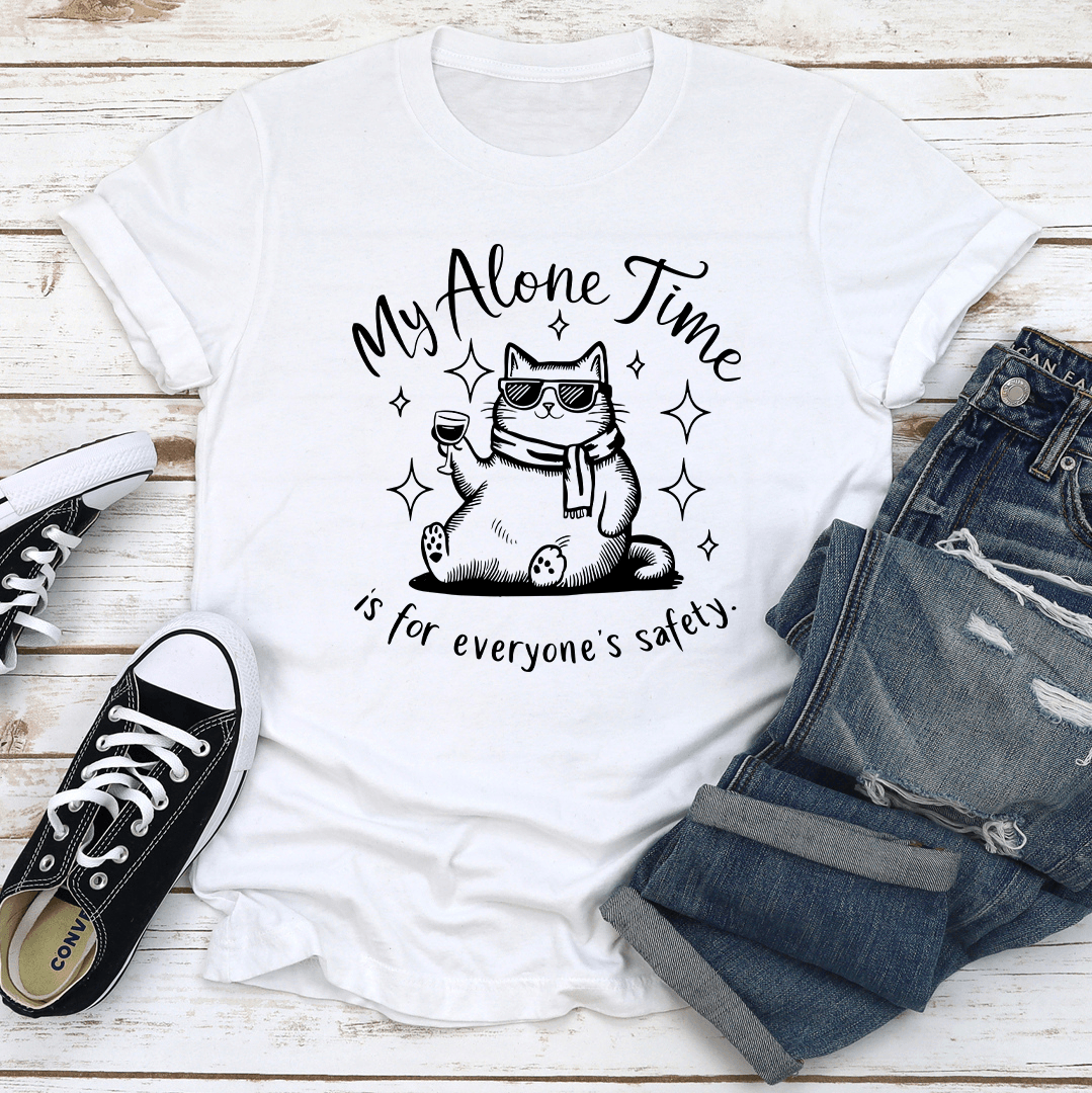 my alone time is for everyone's safety tee