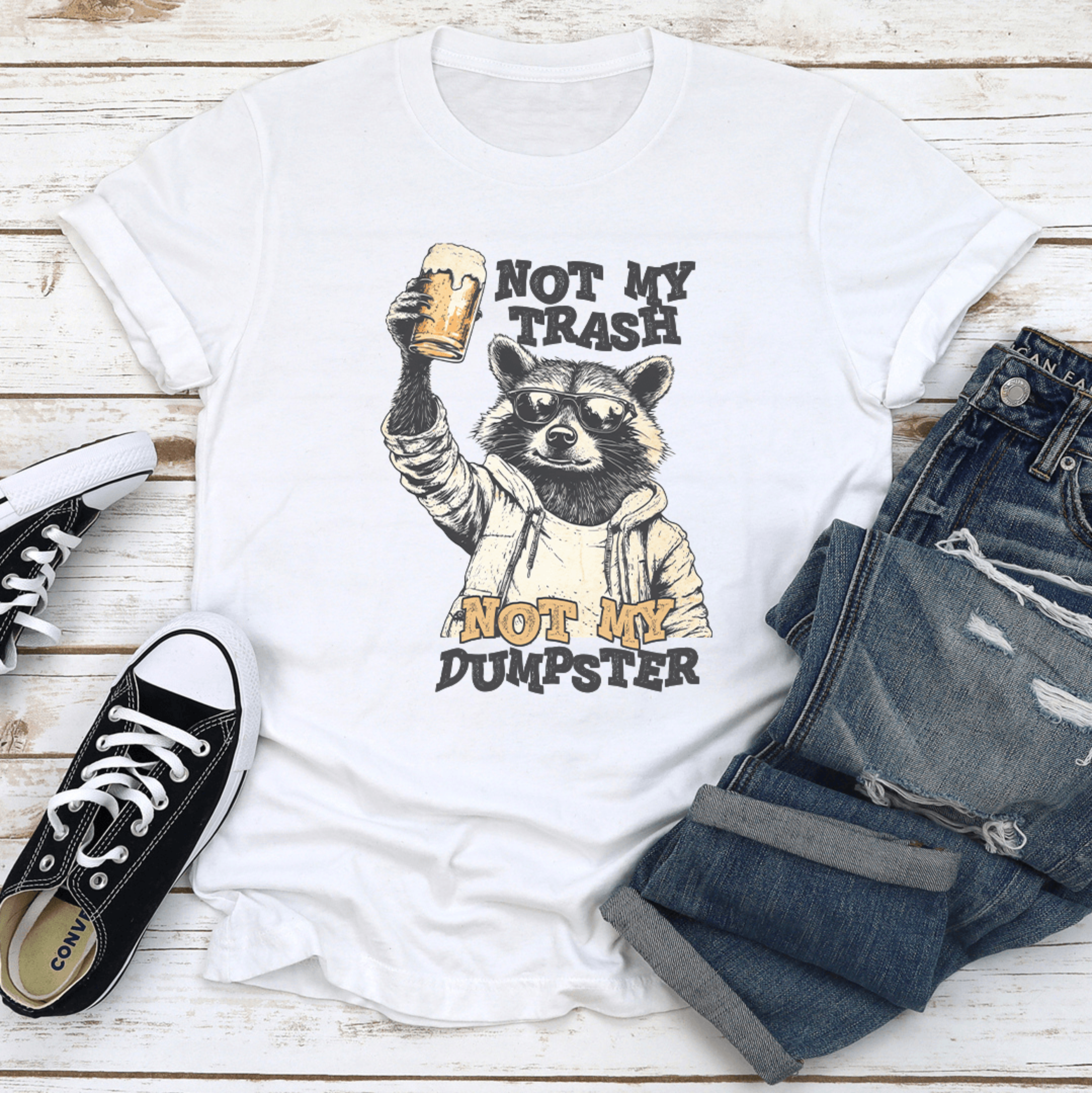 not my trash not my dumpster tee