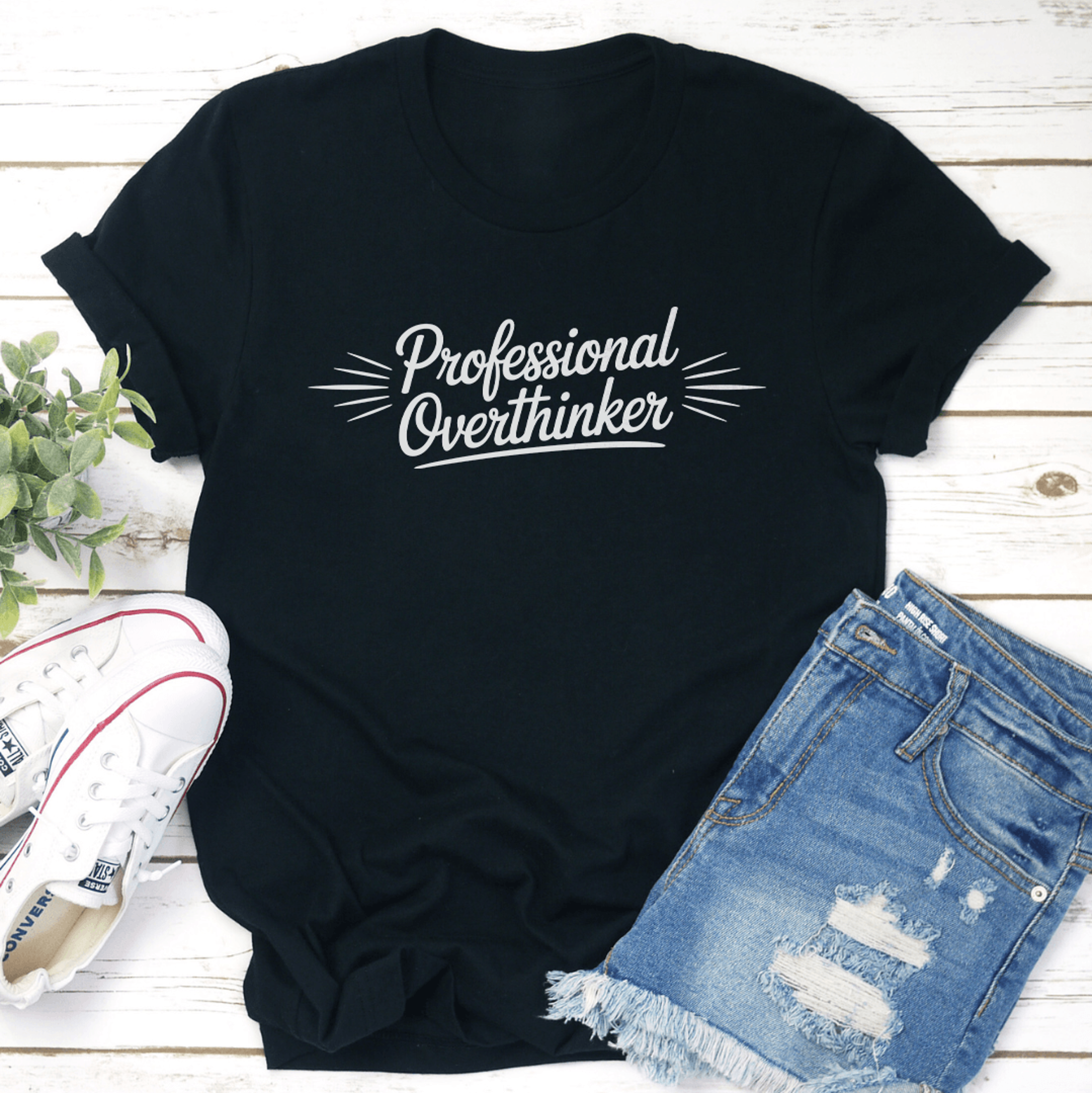 professional overthinker tee