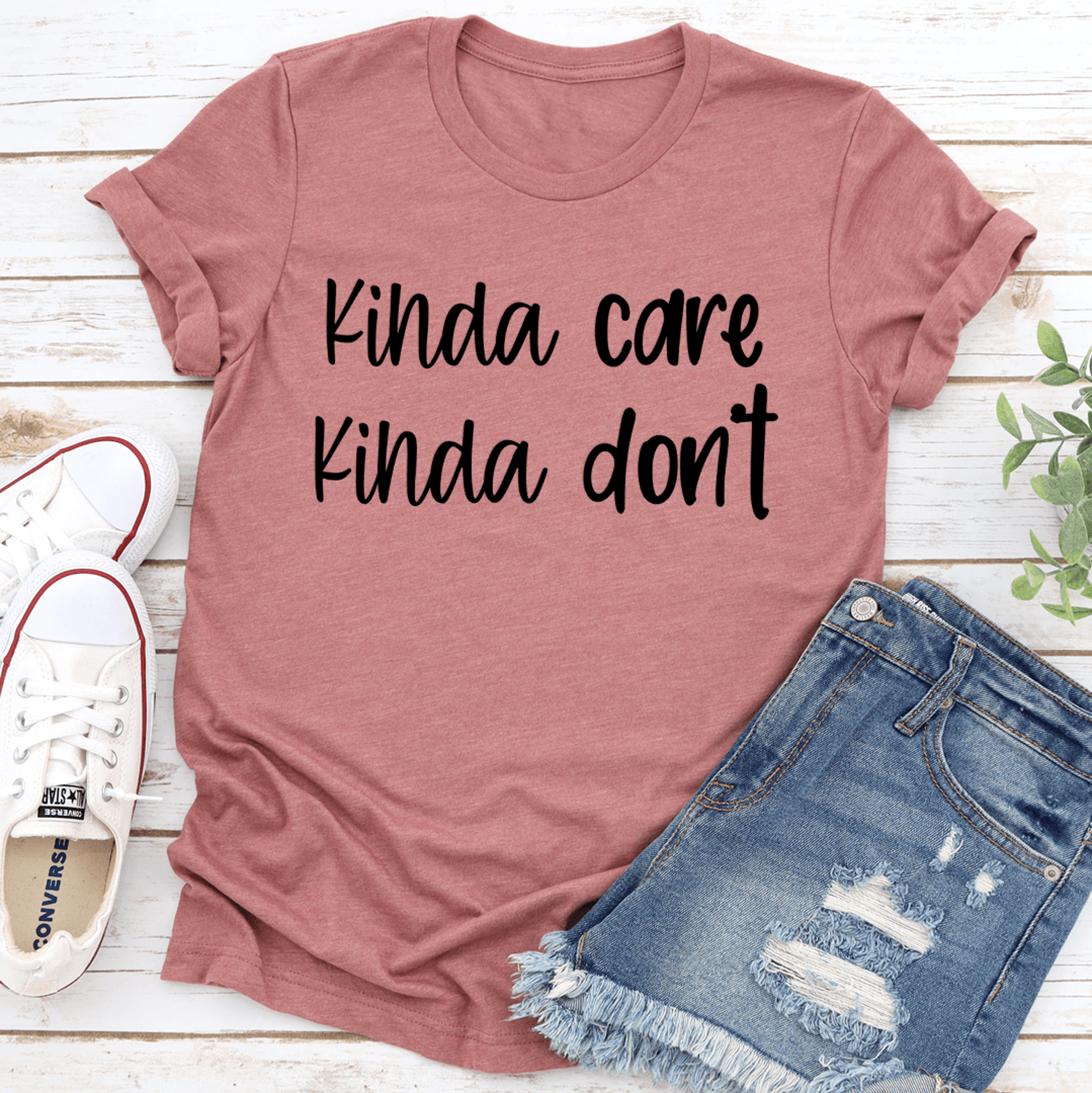 kinda care kinda don't tee