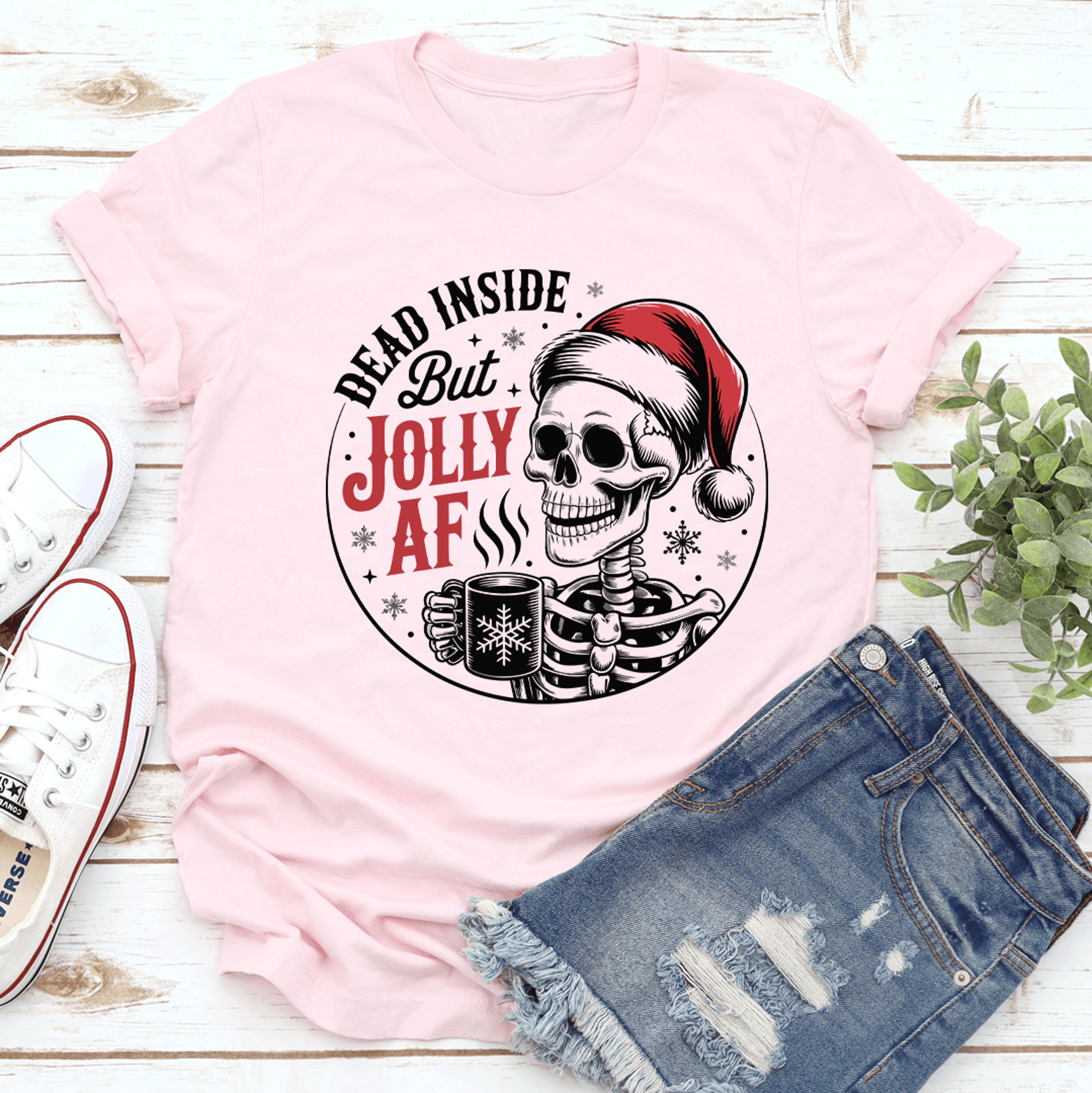 dead inside but jolly af tee