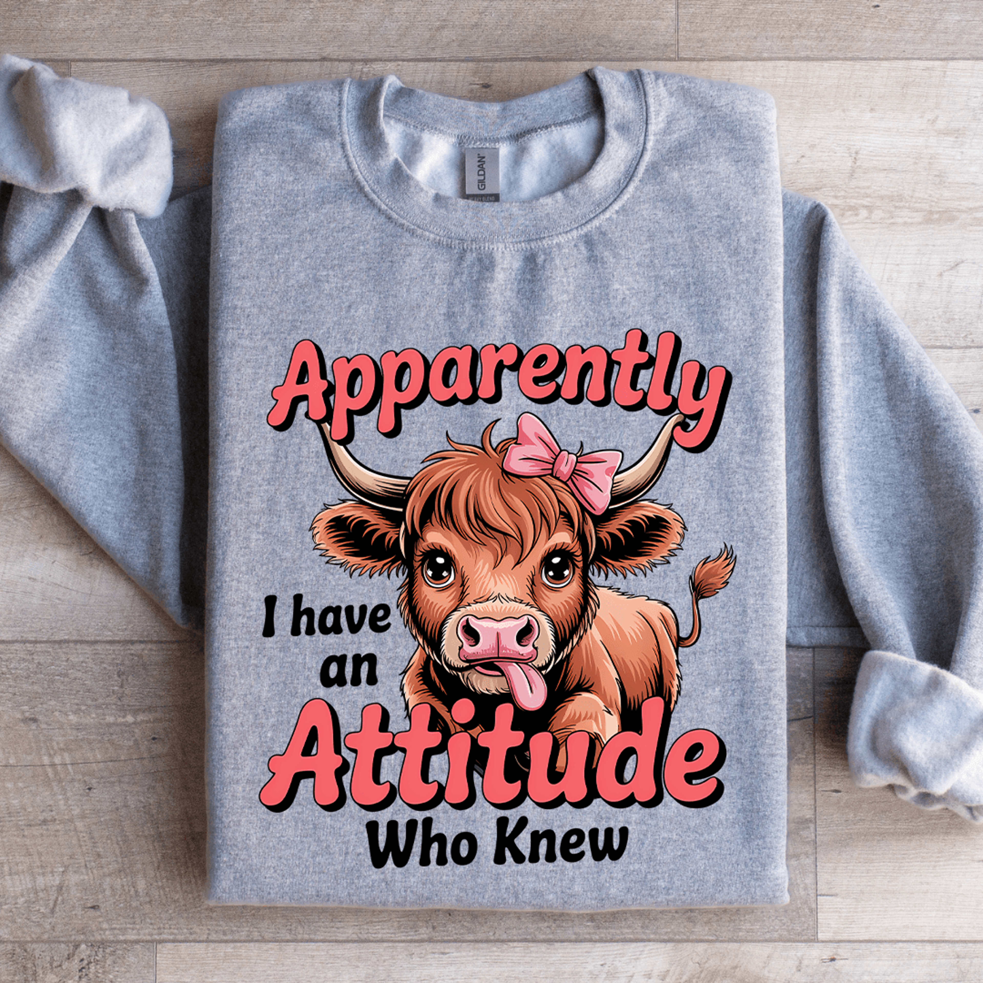 apparently i have an attitude sweatshirt