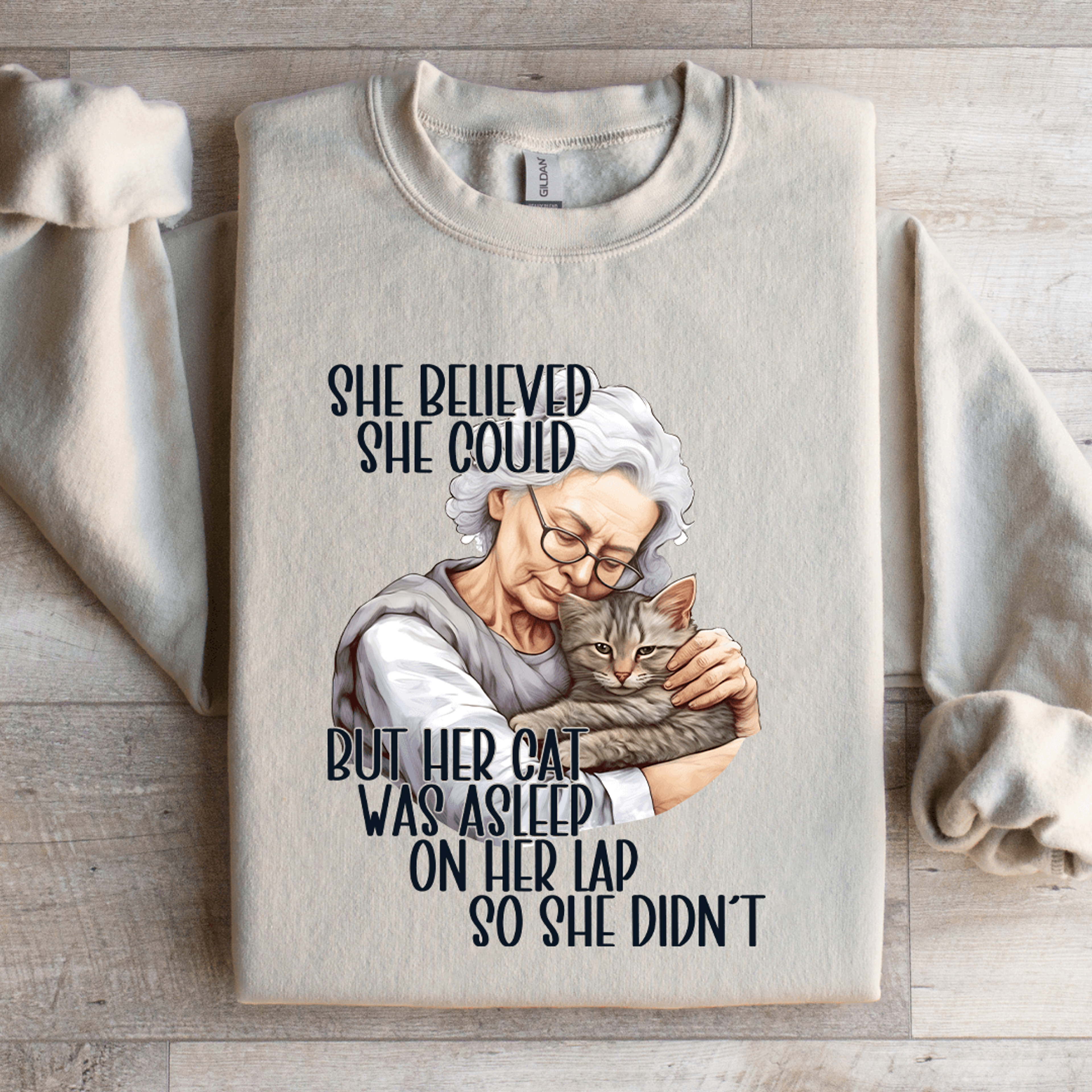 she believed she could grandma sweatshirt