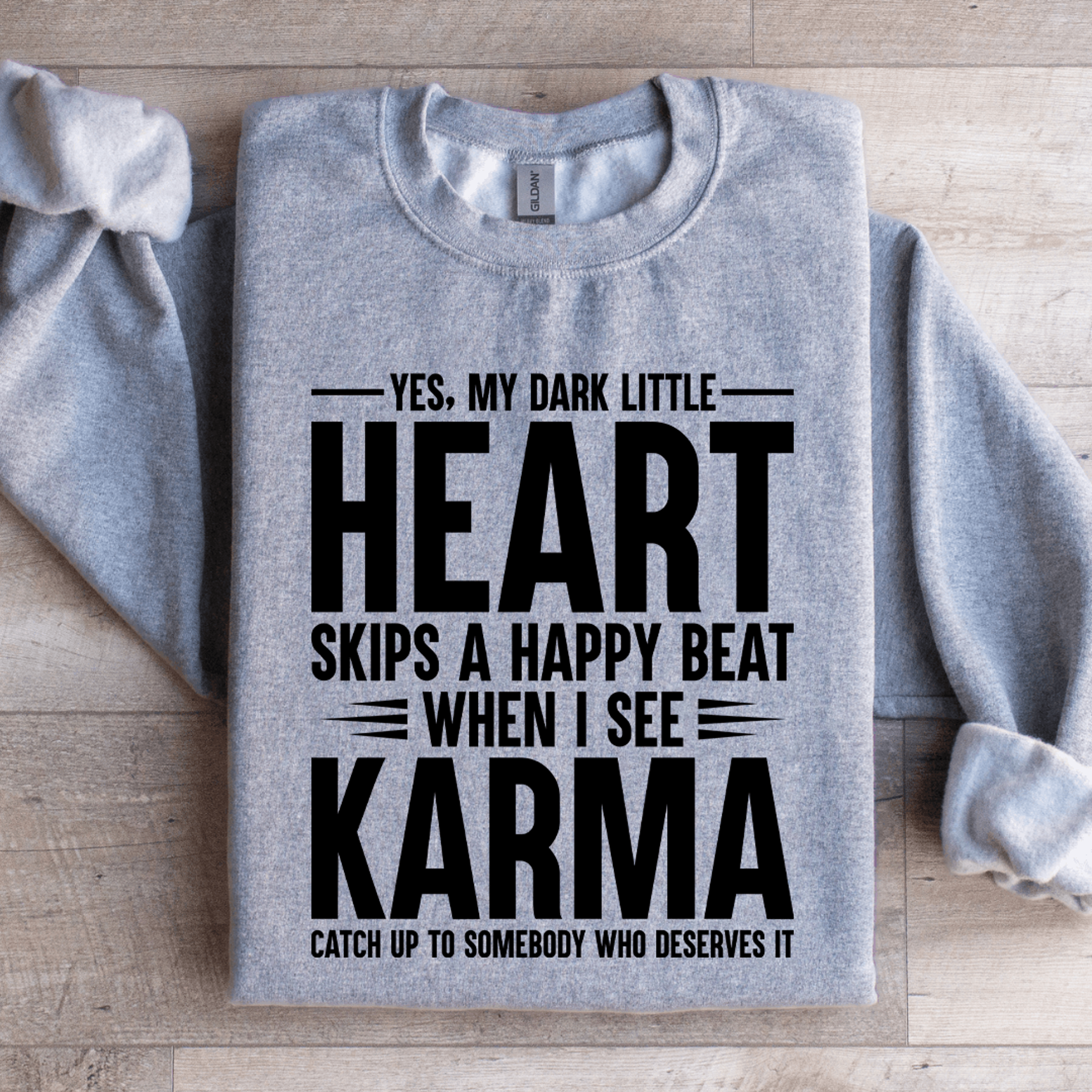 yes my dark little heart skip a happy beat sweatshirt